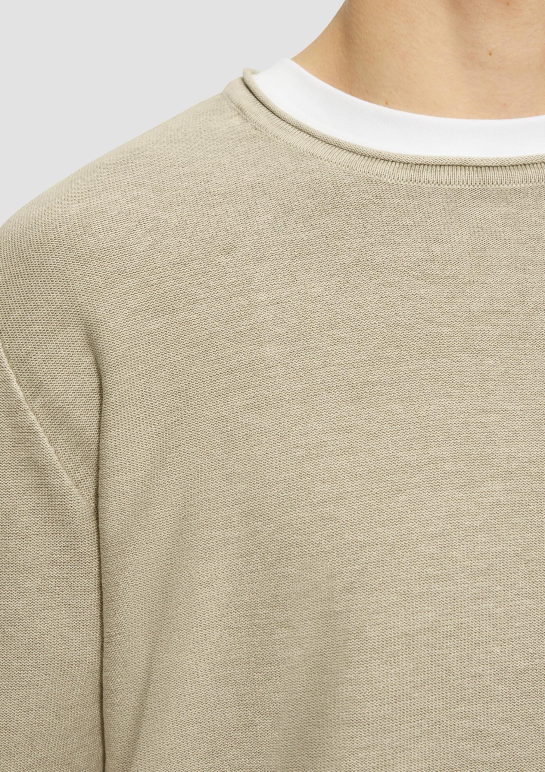 s.Oliver QS Gewaschener Strickpullover langarm