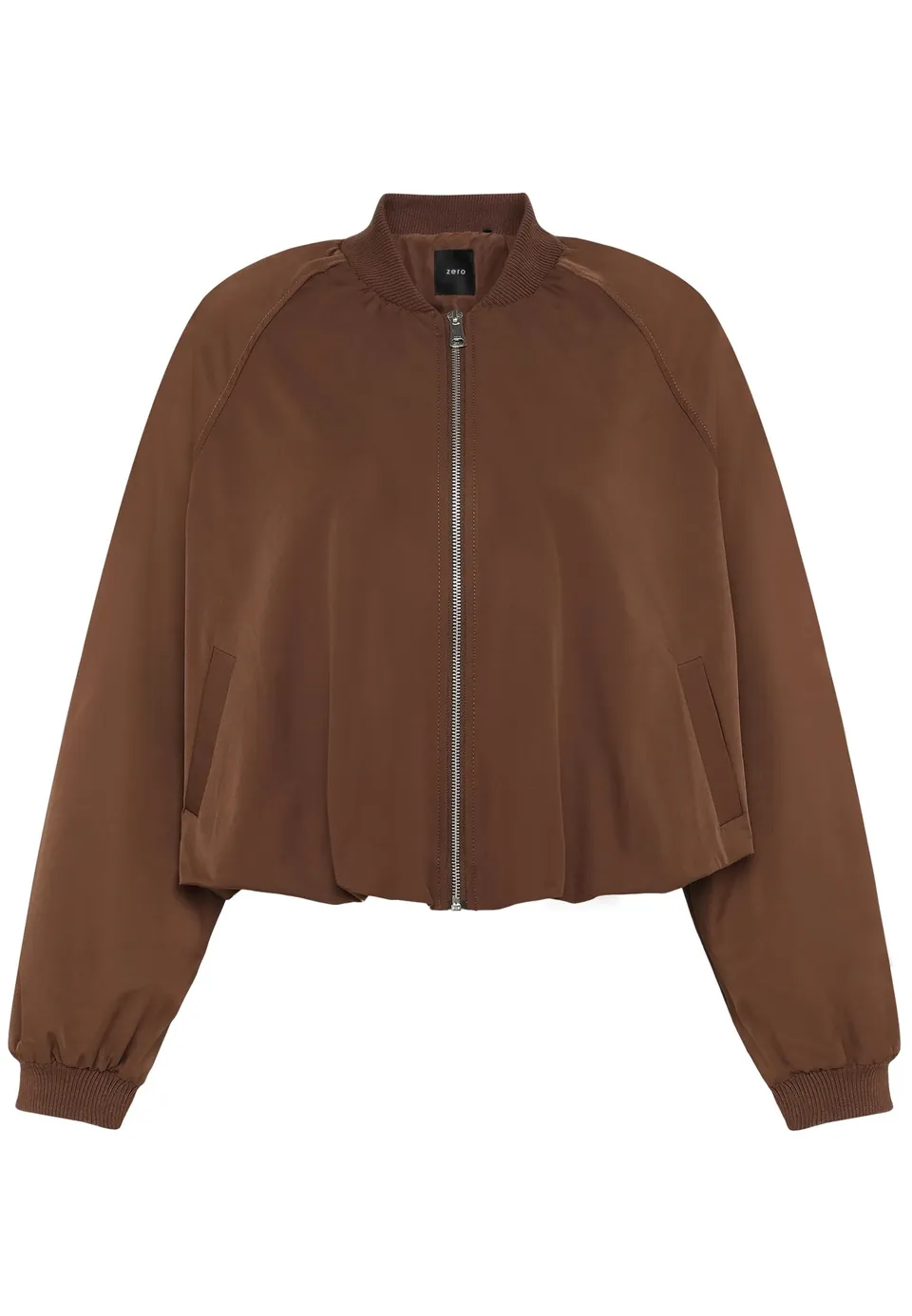 zero Bomberjacke mit Reißverschluss Gr.40 Downtown Brown