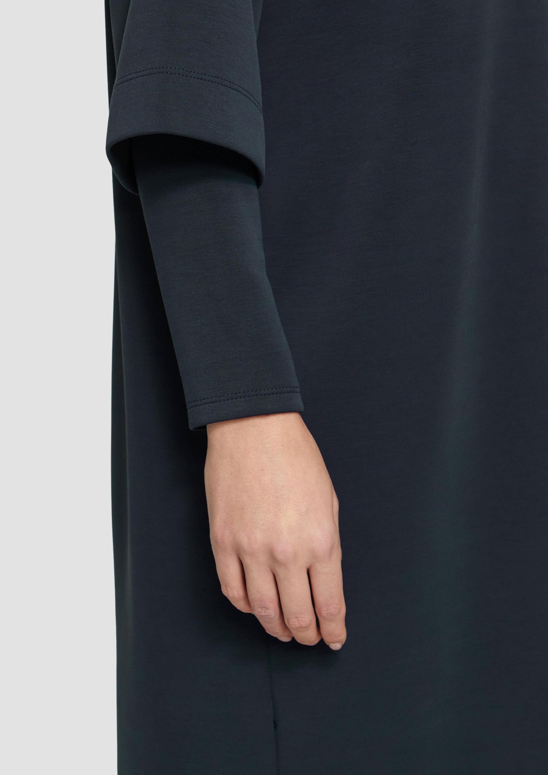 s.Oliver Junior Scuba-Kleid Layer Stehkragen Schwarz