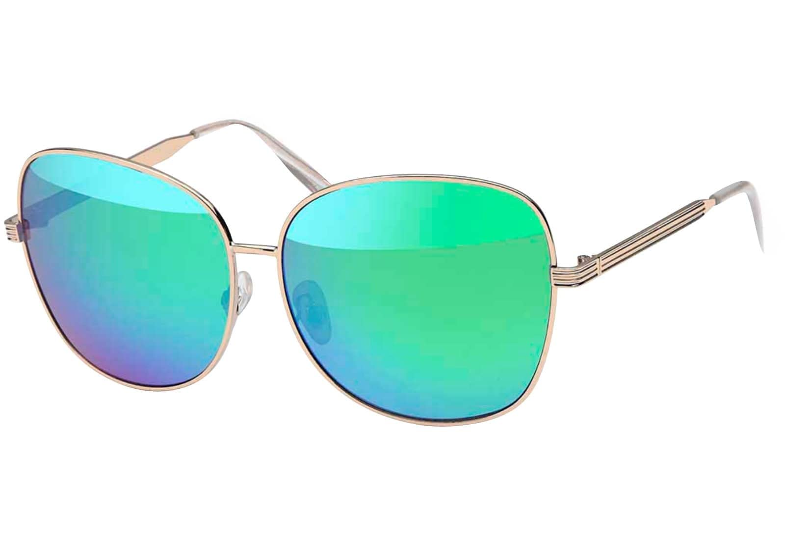BEZLIT Piloten Sonnenbrille Schwarz Gold UV400 Unisex