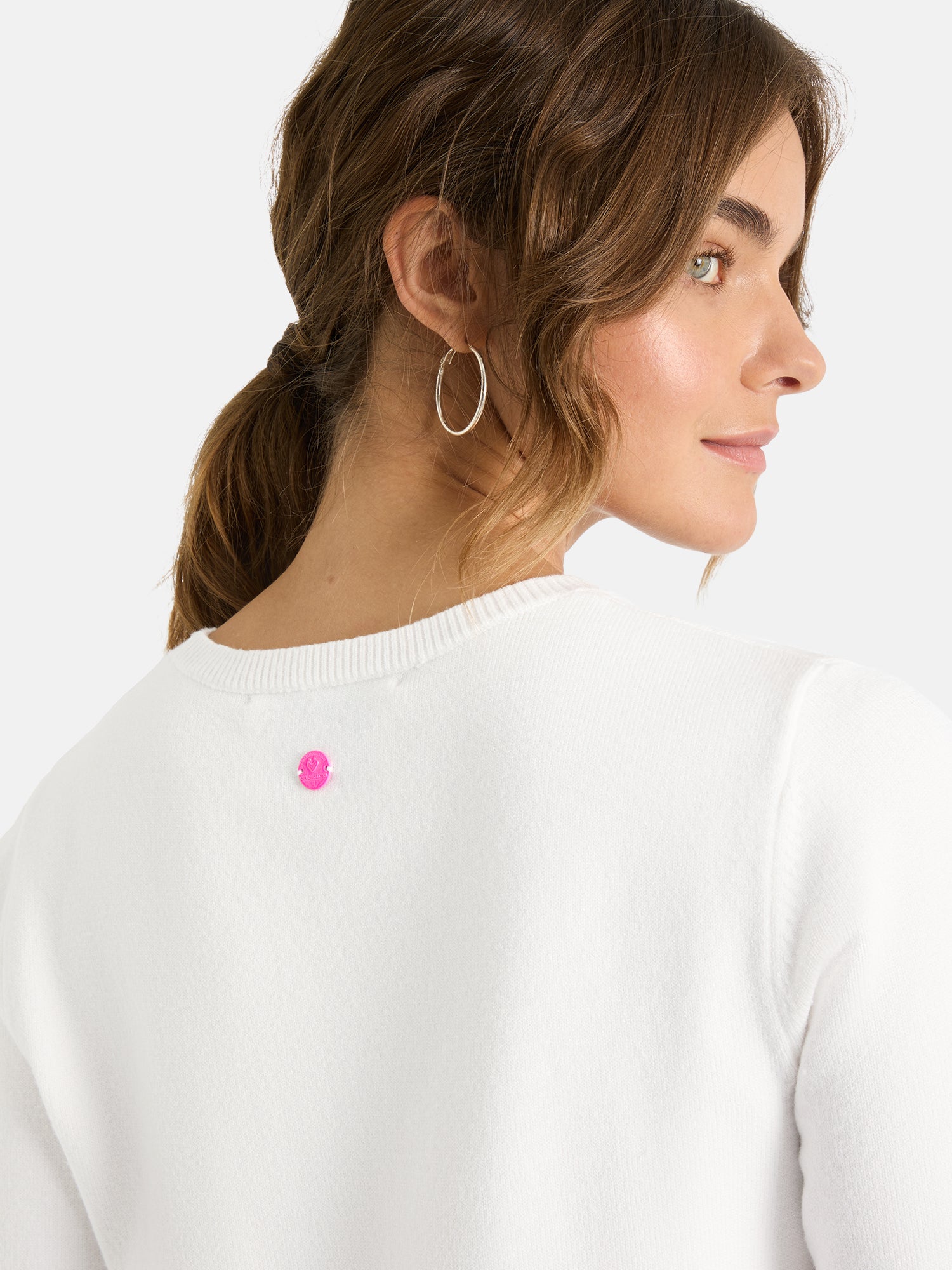 Lieblingsstück TalviL Kurzarm-Pullover Viskosemix offwhite