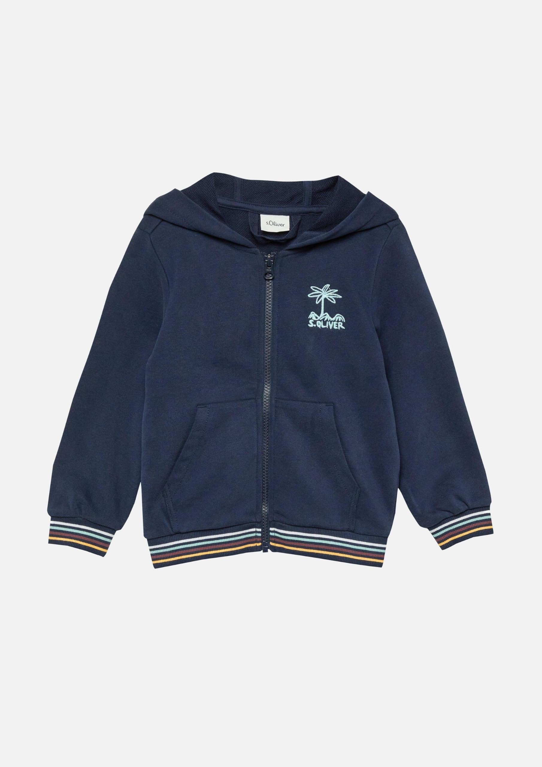 s.Oliver Red Label Sweatjacke mit Stickerei Kinder bordeaux