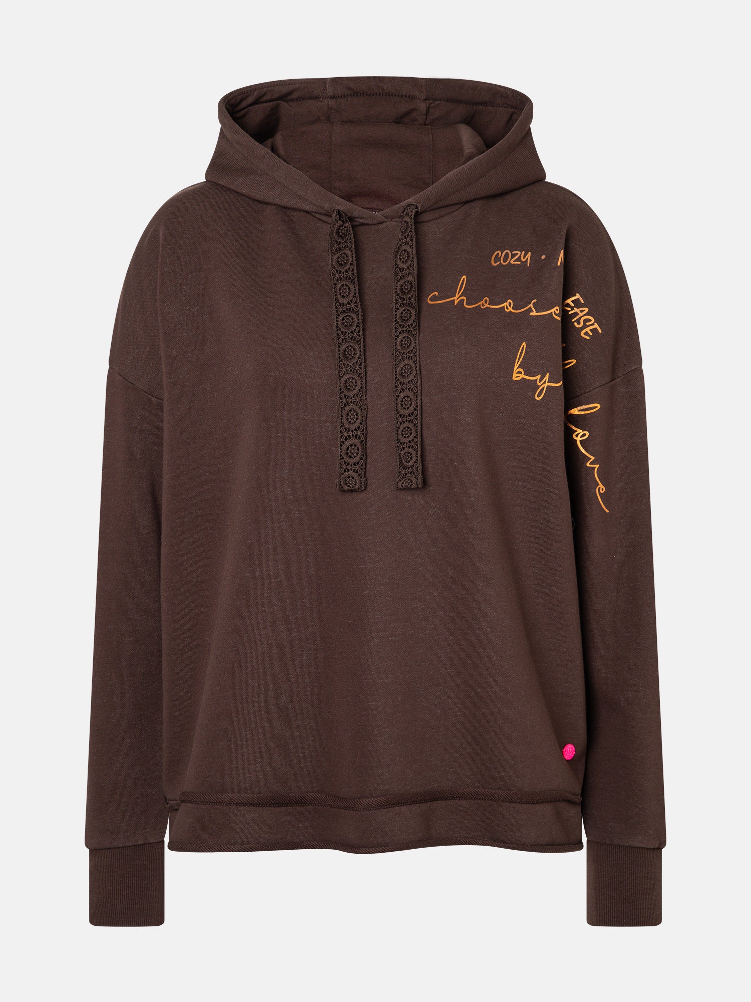 Lieblingsstück RixaL Hoodie Baumwollmix dark brown
