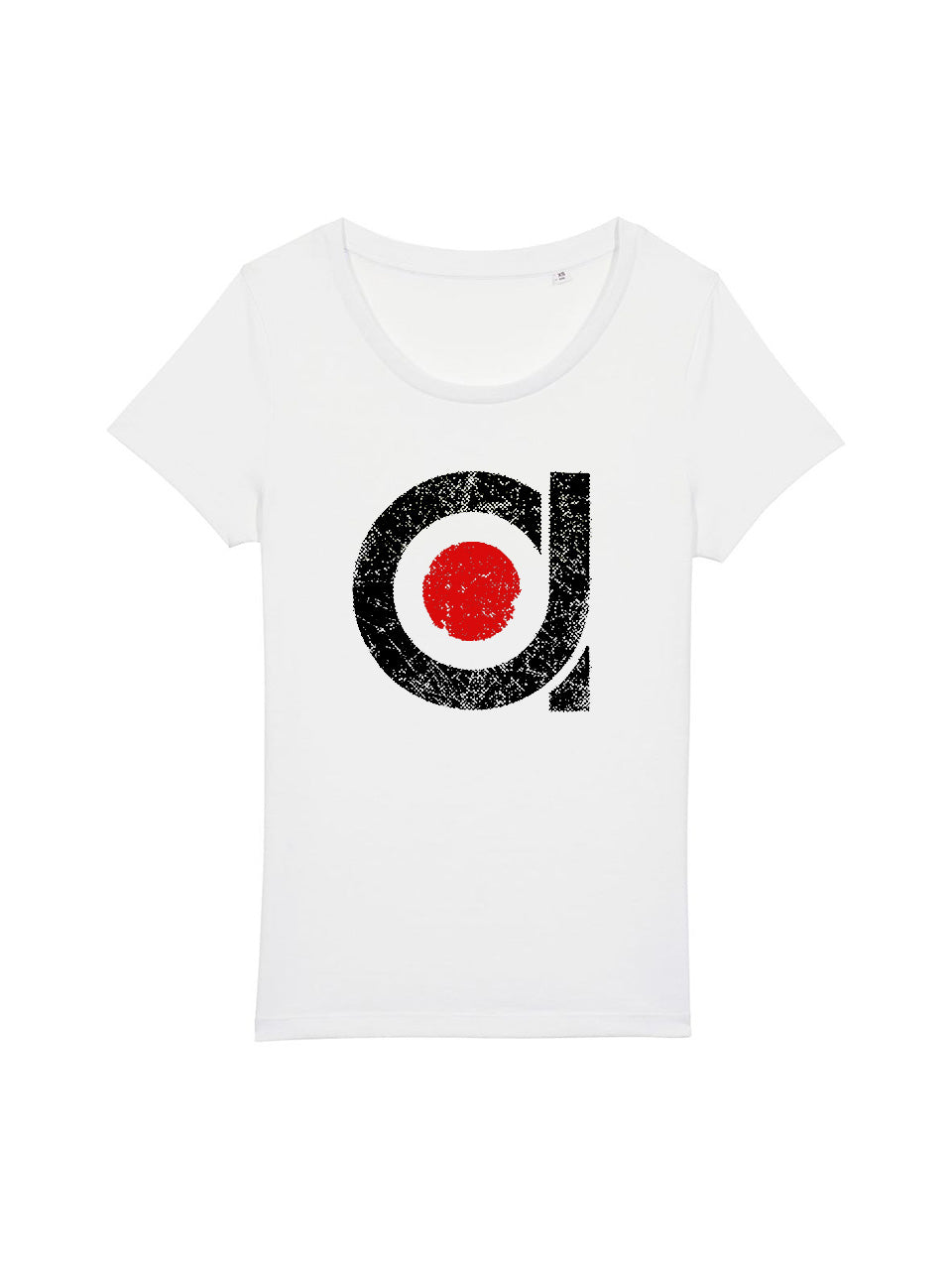 dna merch Less Fashion More Style Damen T-Shirt Weiß aus Biobaumwolle