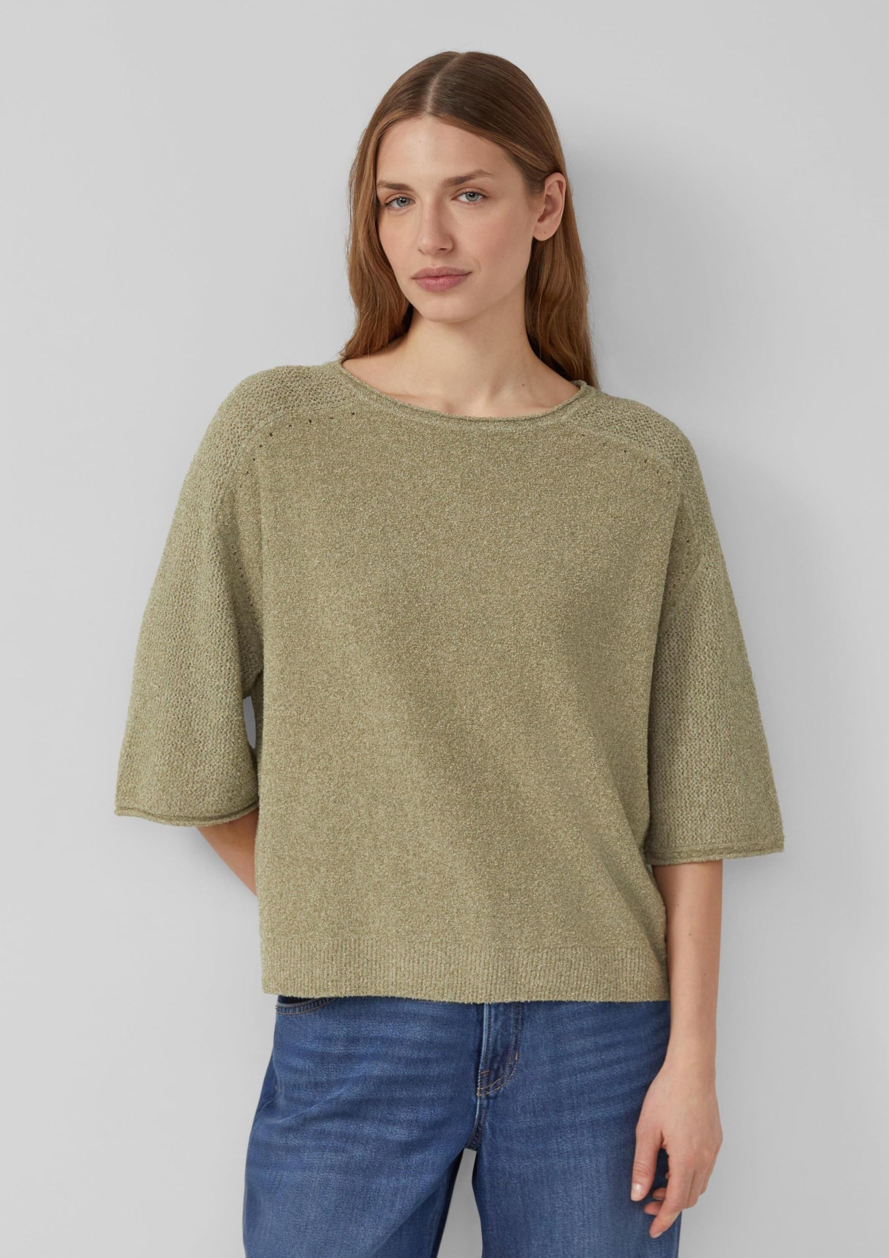 s.Oliver Red Label Raglan-Strickpullover Gr.34 Bouclé