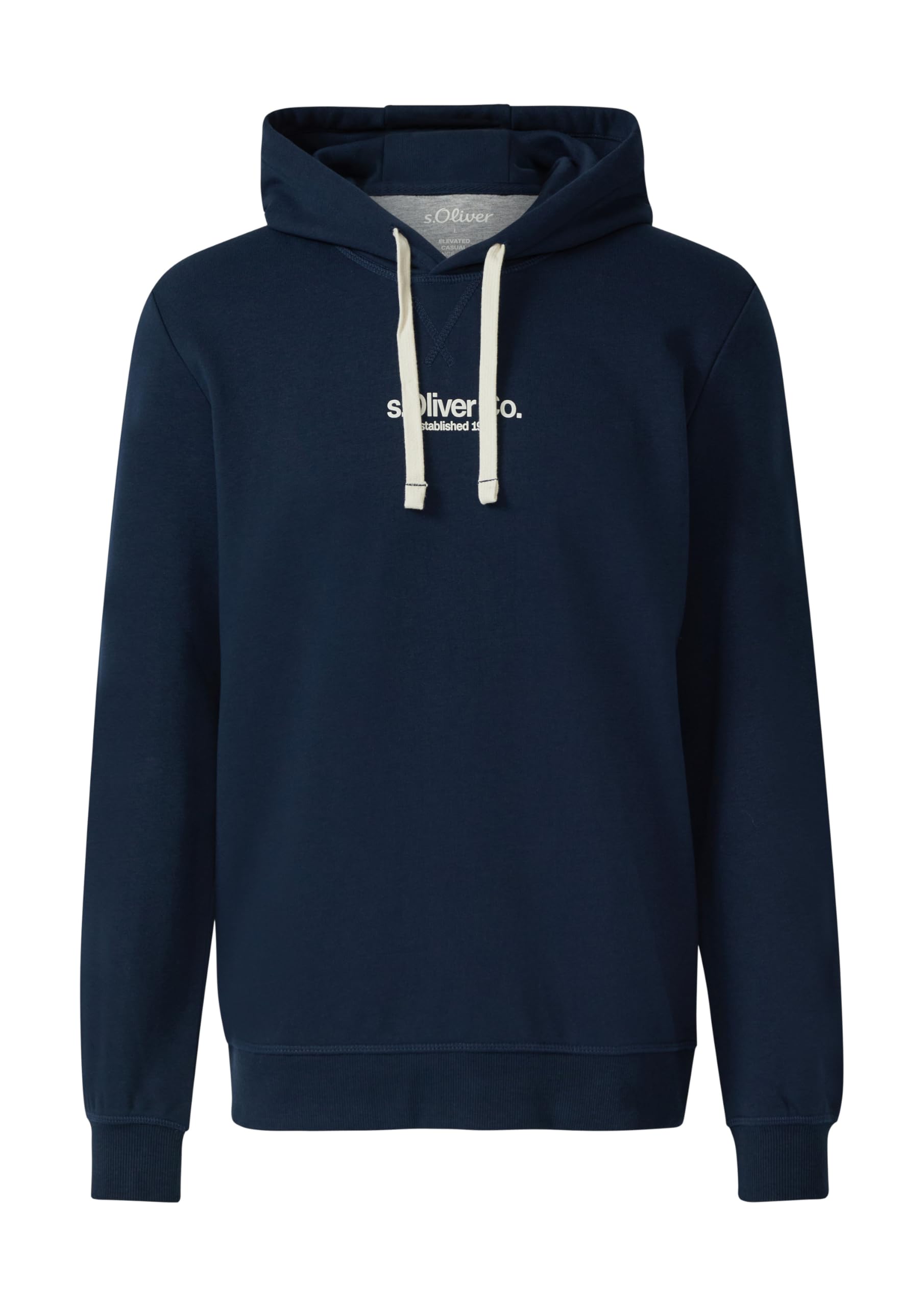 s.Oliver RED LABEL Kapuzenpullover Logo-Print navy L