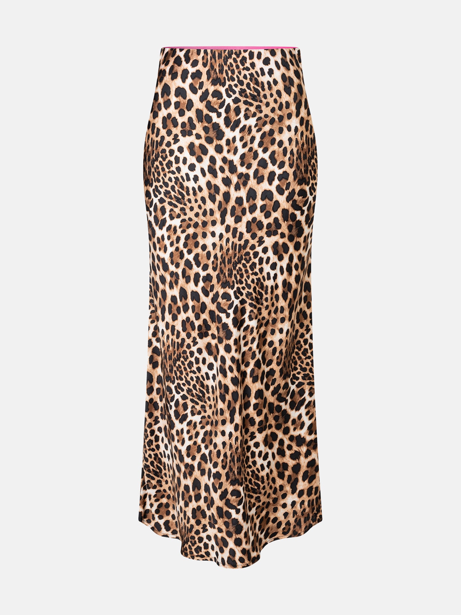 Lieblingsstück JunaL Rock Viskose brownie Satin Leo