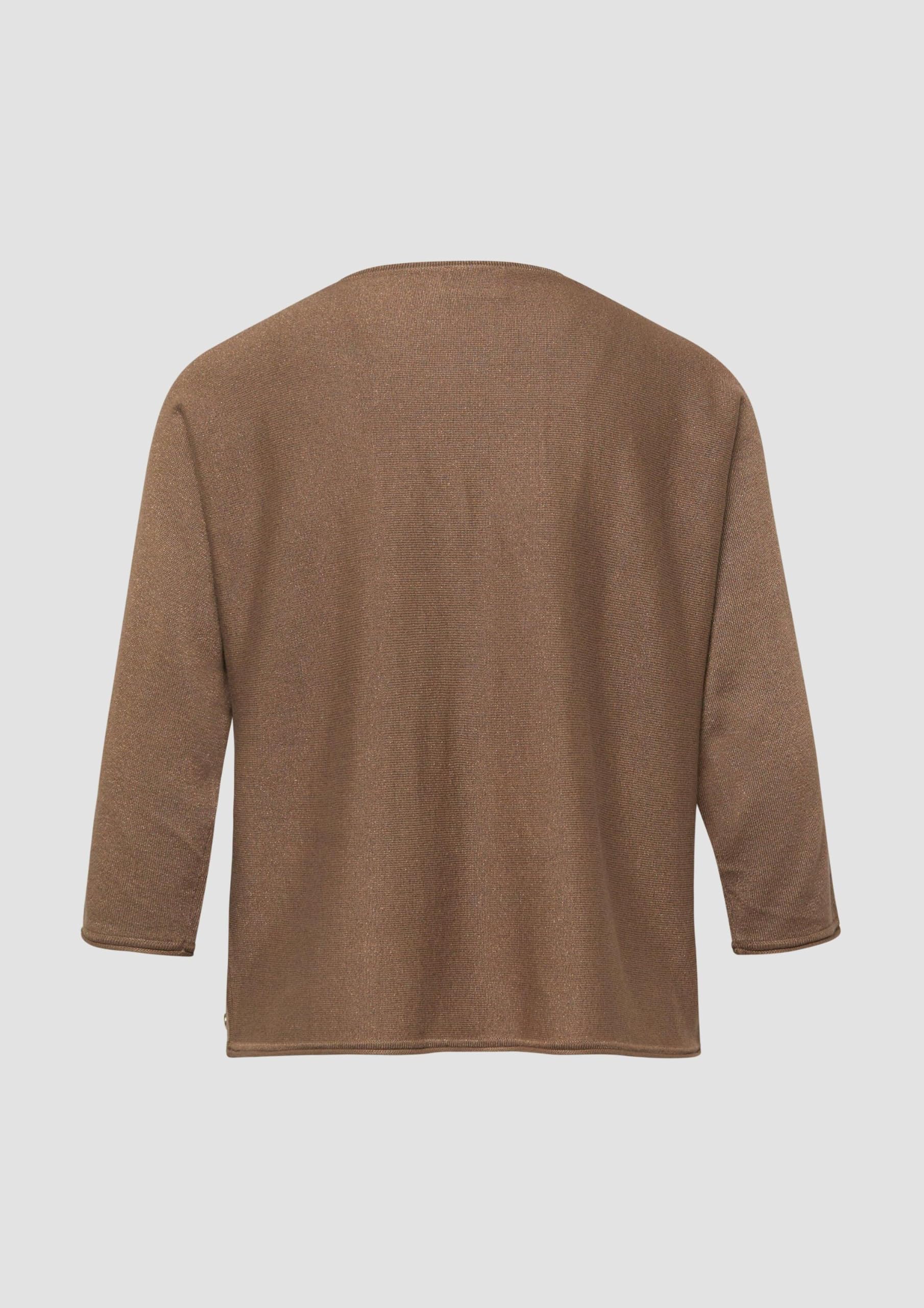 s.Oliver Red Label Feinstrickpullover Cognac 34 Glitzer