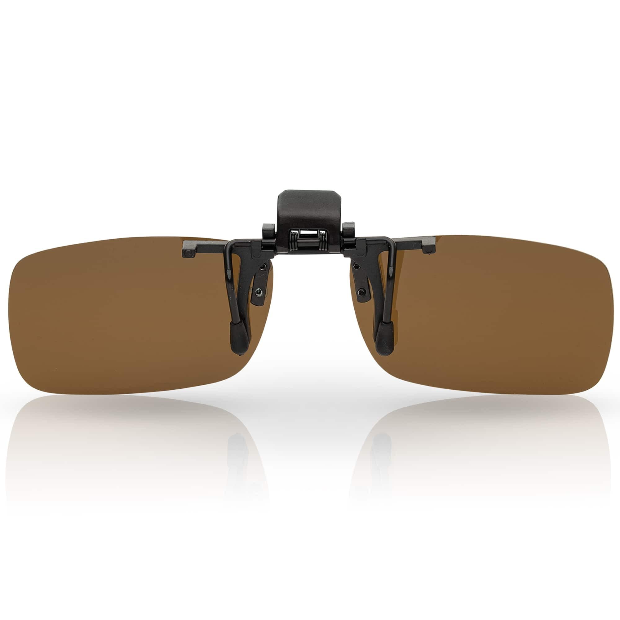 BEZLIT 30447 Sonnenbrillenaufsatz Clip-On Braun polarisiert