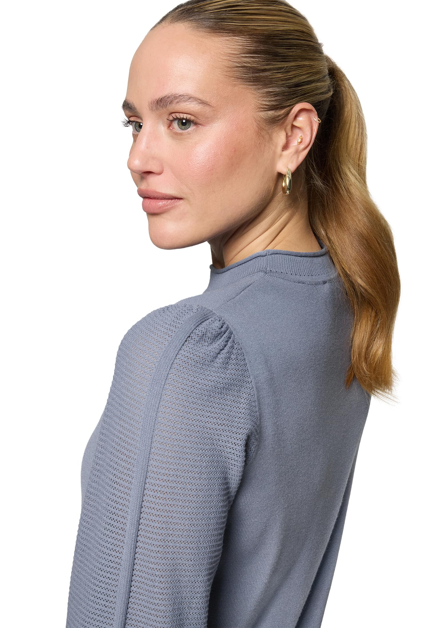 zero Pullover hoher Kragen Damen Flint Stone Gr.40
