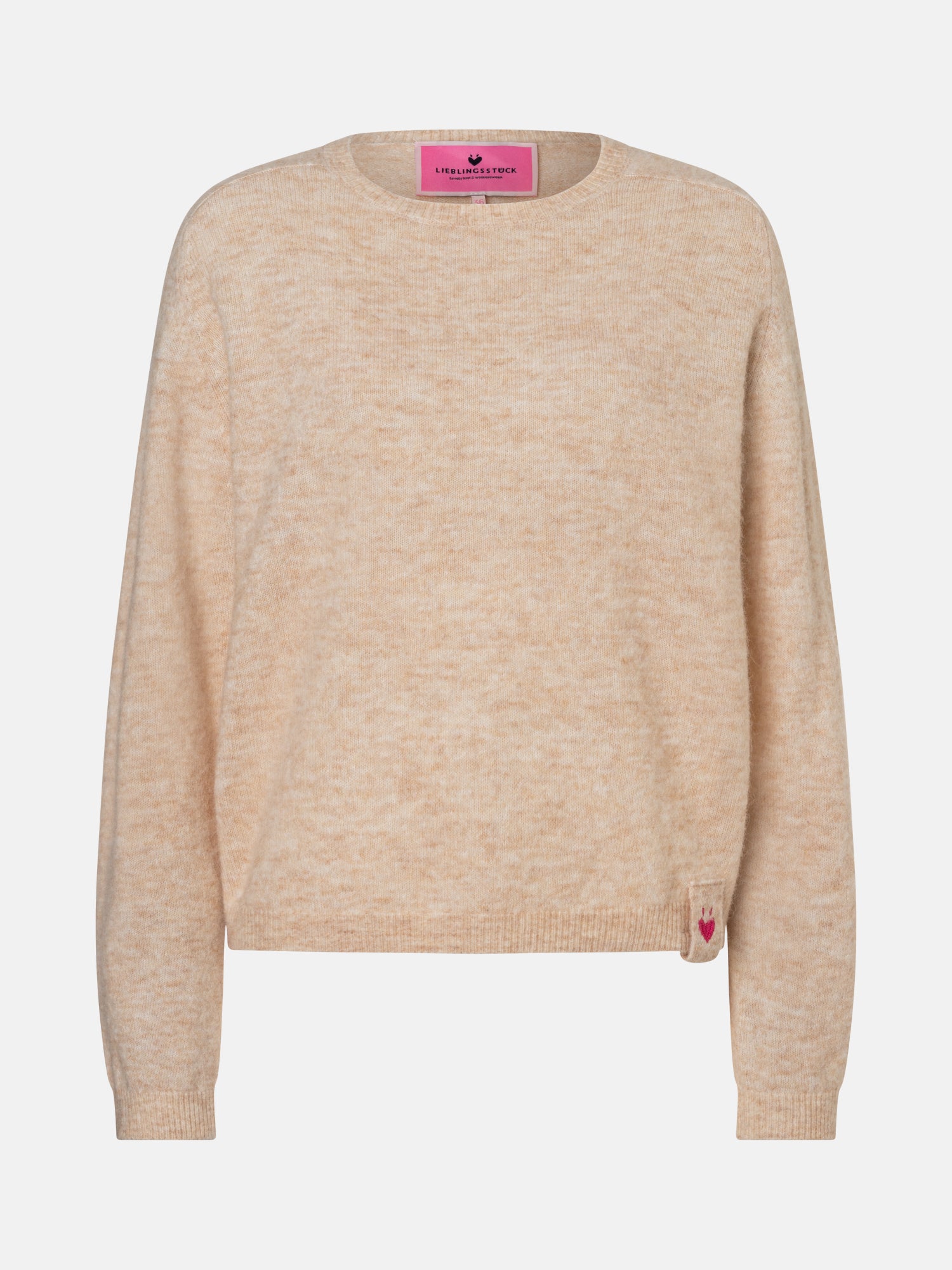Lieblingsstück SamsaraEP Pullover Alpakamix beige Rundhals
