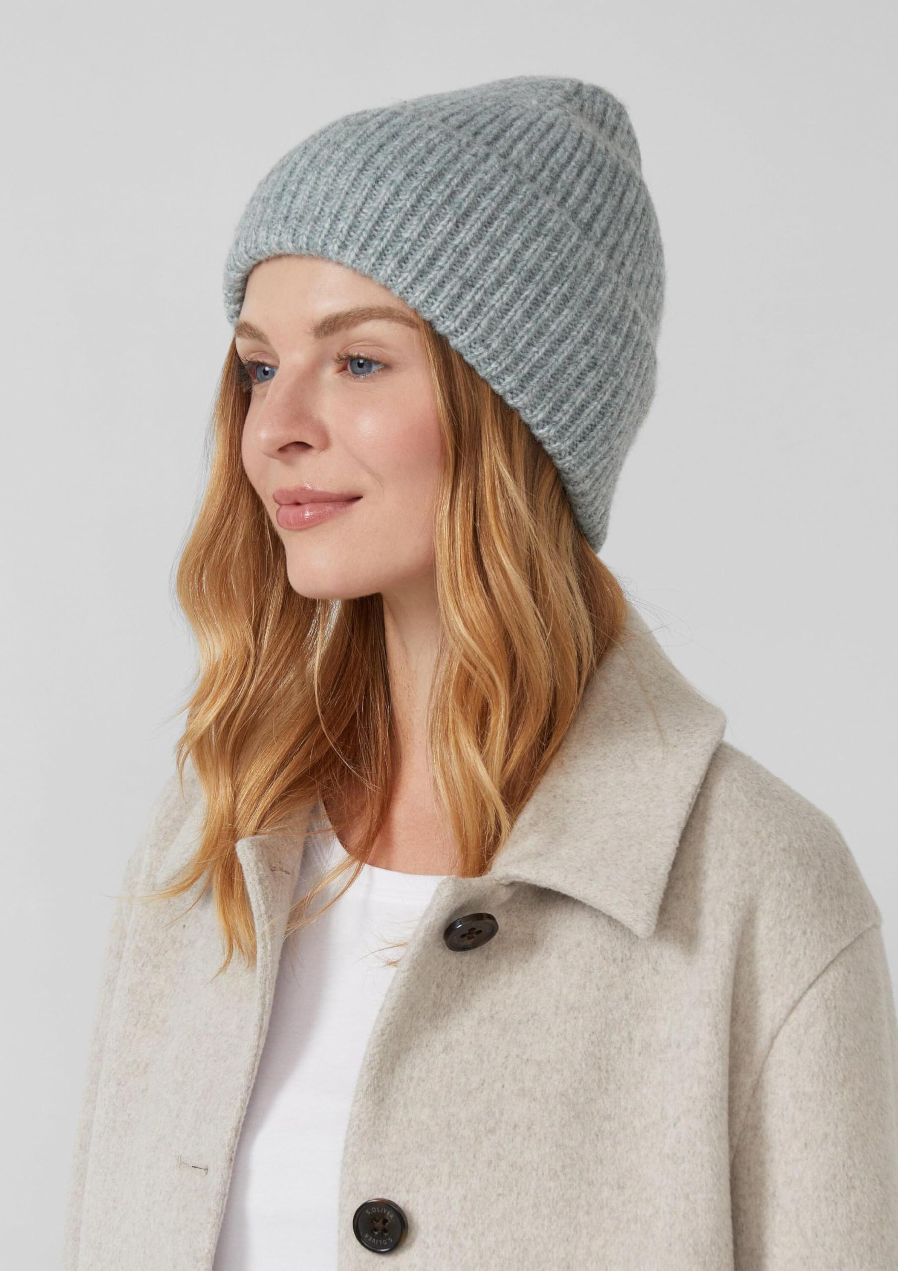 s.Oliver Strickmütze Wollmix Damen Winter