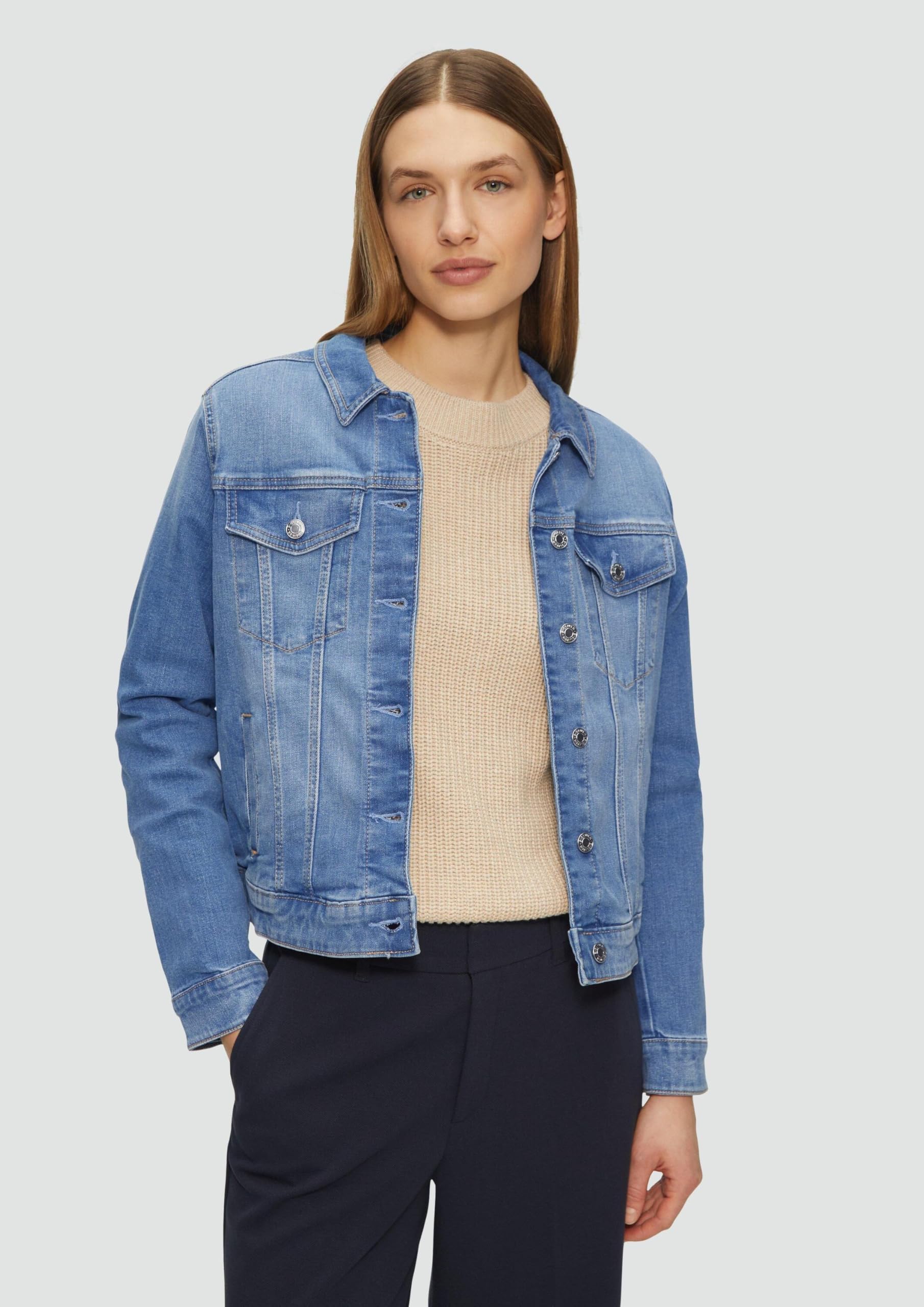 s.Oliver Junior Jeansjacke Gr.38 Eingrifftaschen