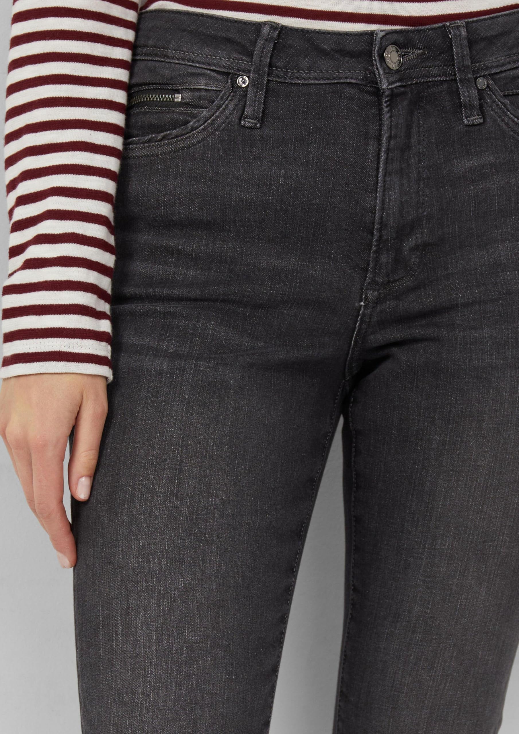s.Oliver Betsy Mid Rise Slim Karohemd 44W/30L kariert