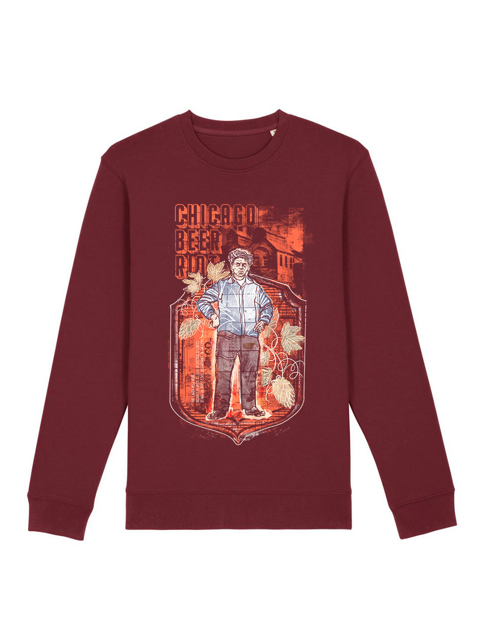 dna merch Chicagoer Lagerbieraufstand Rundhalspullover Schwarz Geschichte