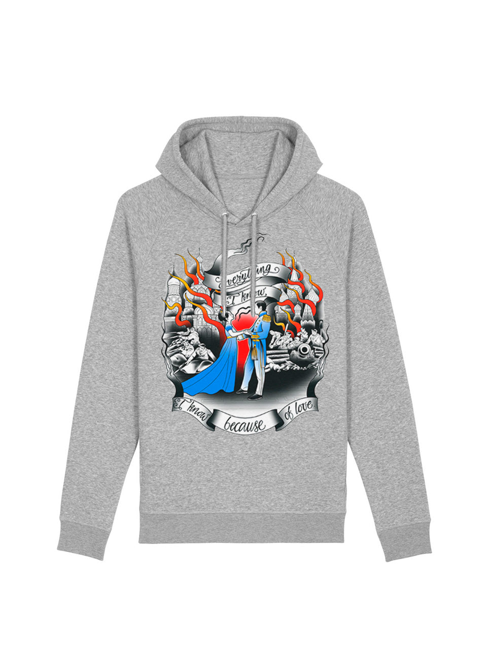 dna merch Krieg und Frieden Tolstoi Hoodie Damen schwarz