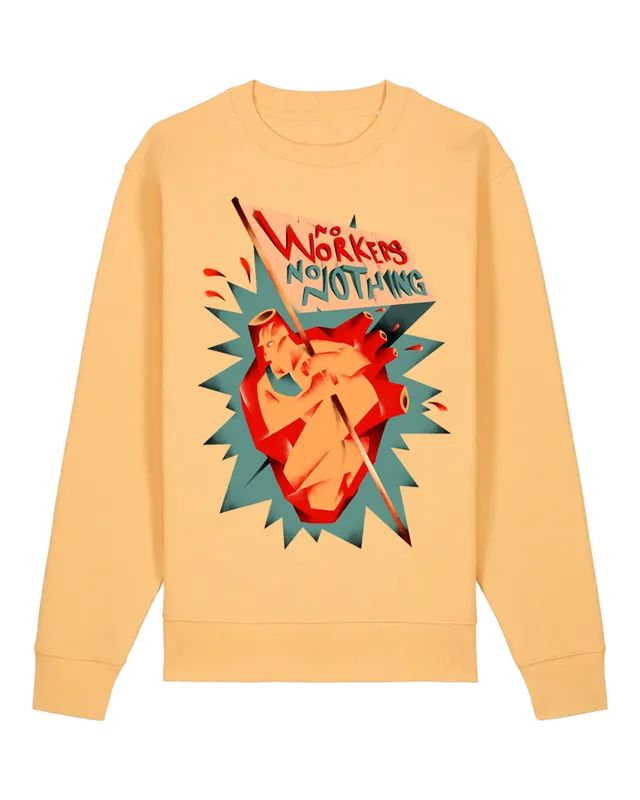 dna merch No Workers No Nothing Rundhalspullover Bio
