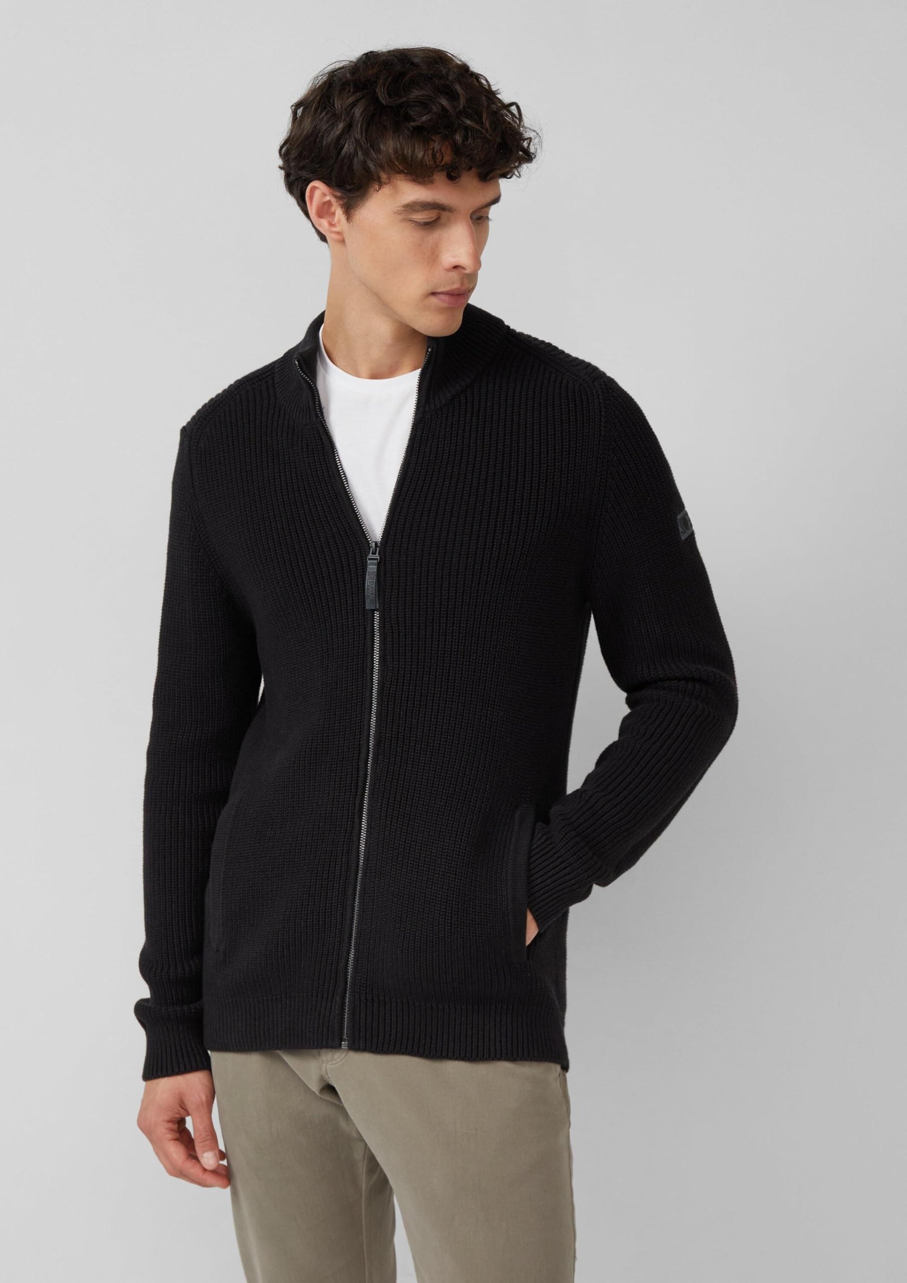 s.Oliver RED LABEL Cardigan Struktur schwarz S