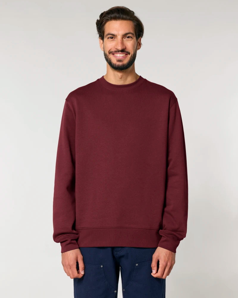 dna merch Rundhalspullover Unisex Schwarz Bio-Baumwolle