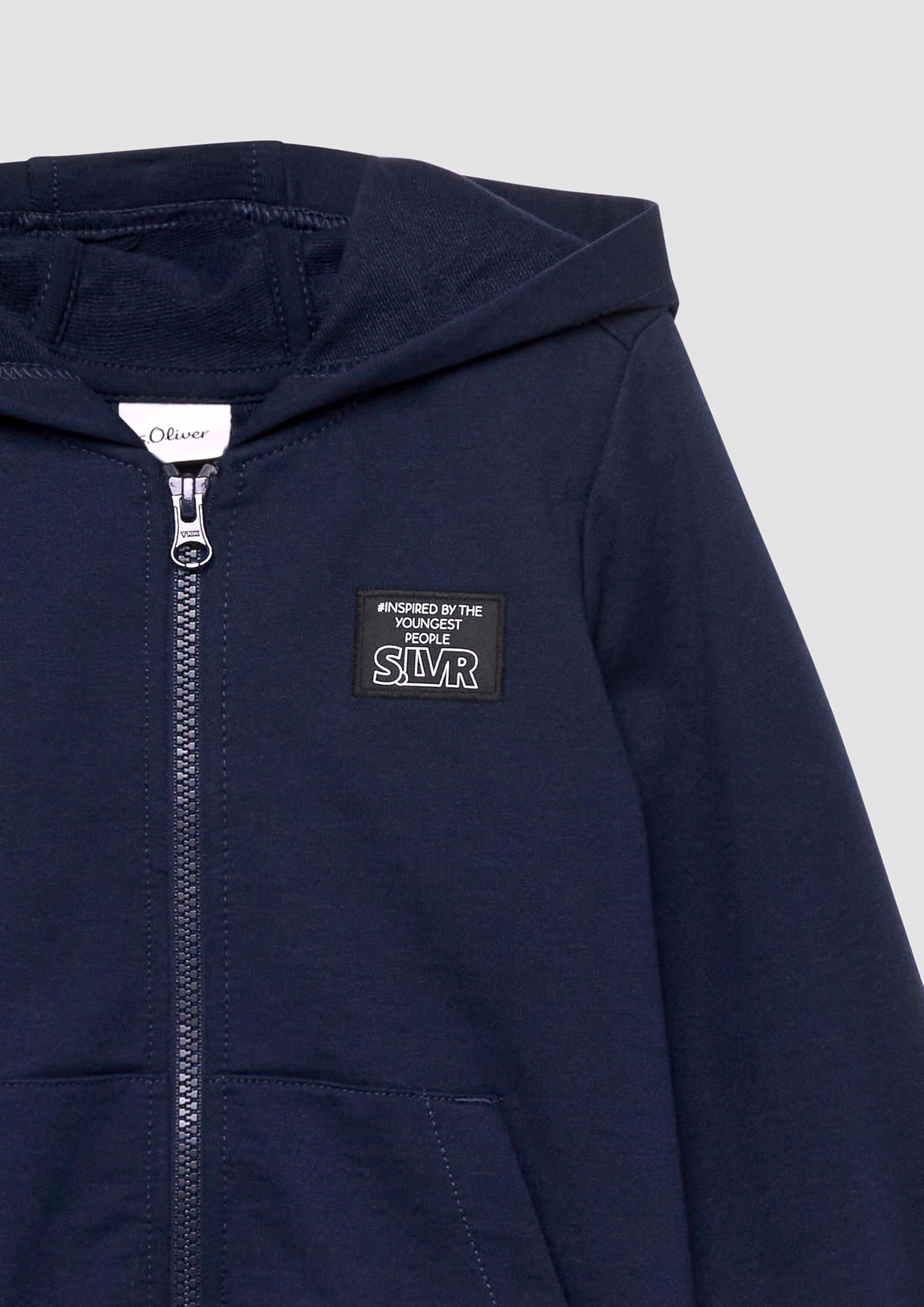 s.Oliver Junior Sweatjacke Kapuze Reißverschluss Kinder