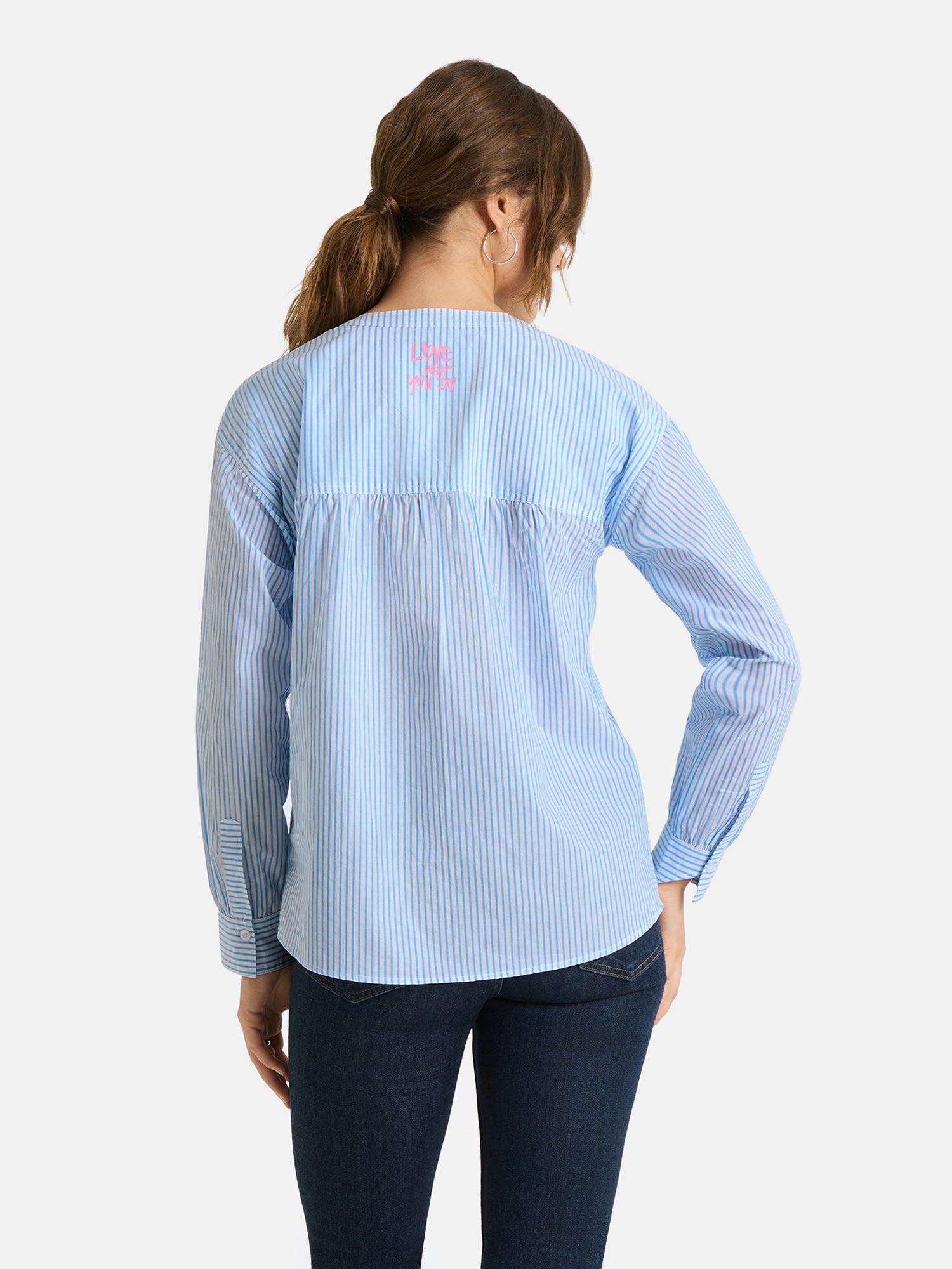 Lieblingsstück EdanaL Bluse skyblue aus Baumwolle