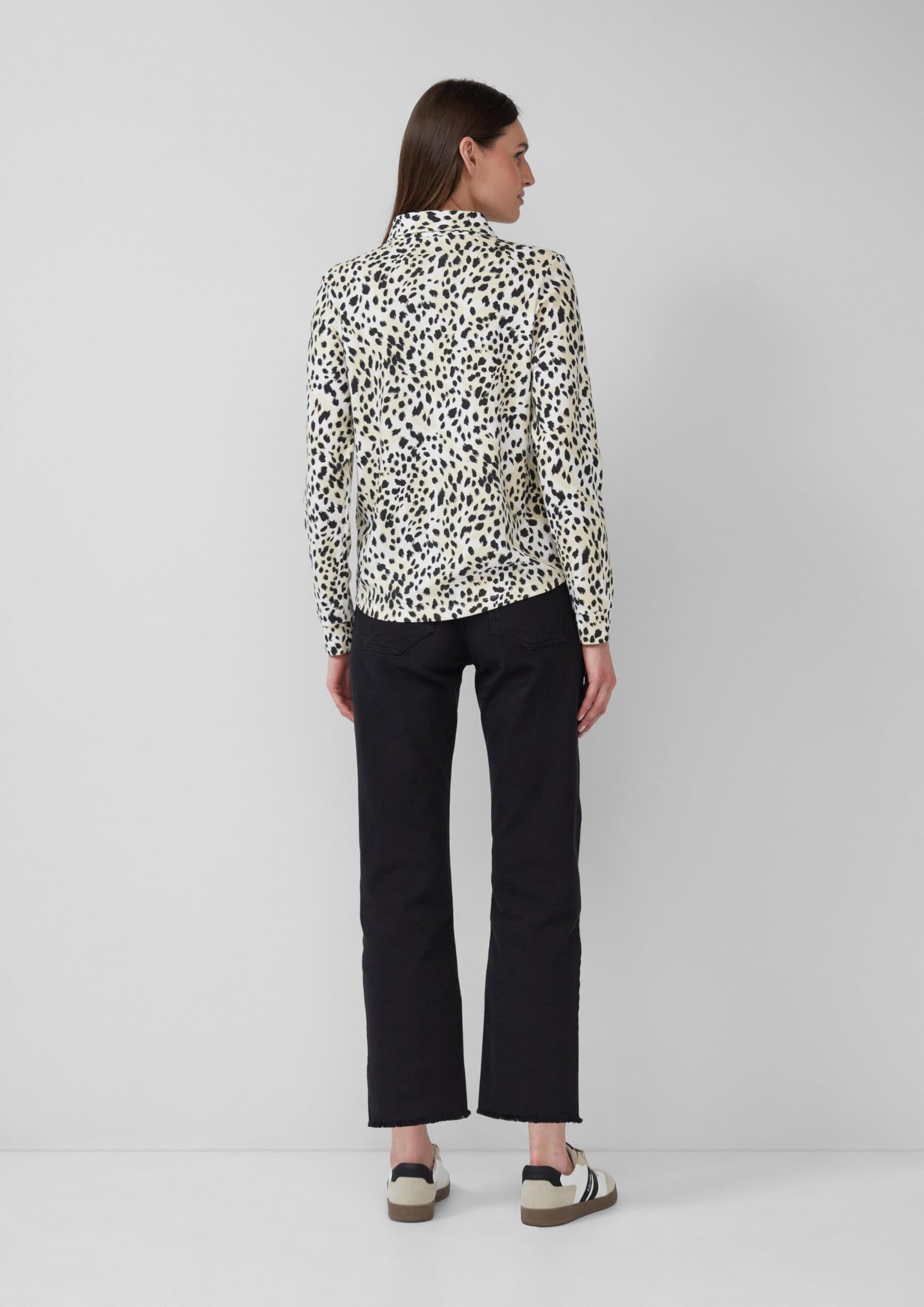s.Oliver Jerseybluse Blusenshirt Gr. 38 Allover-Print