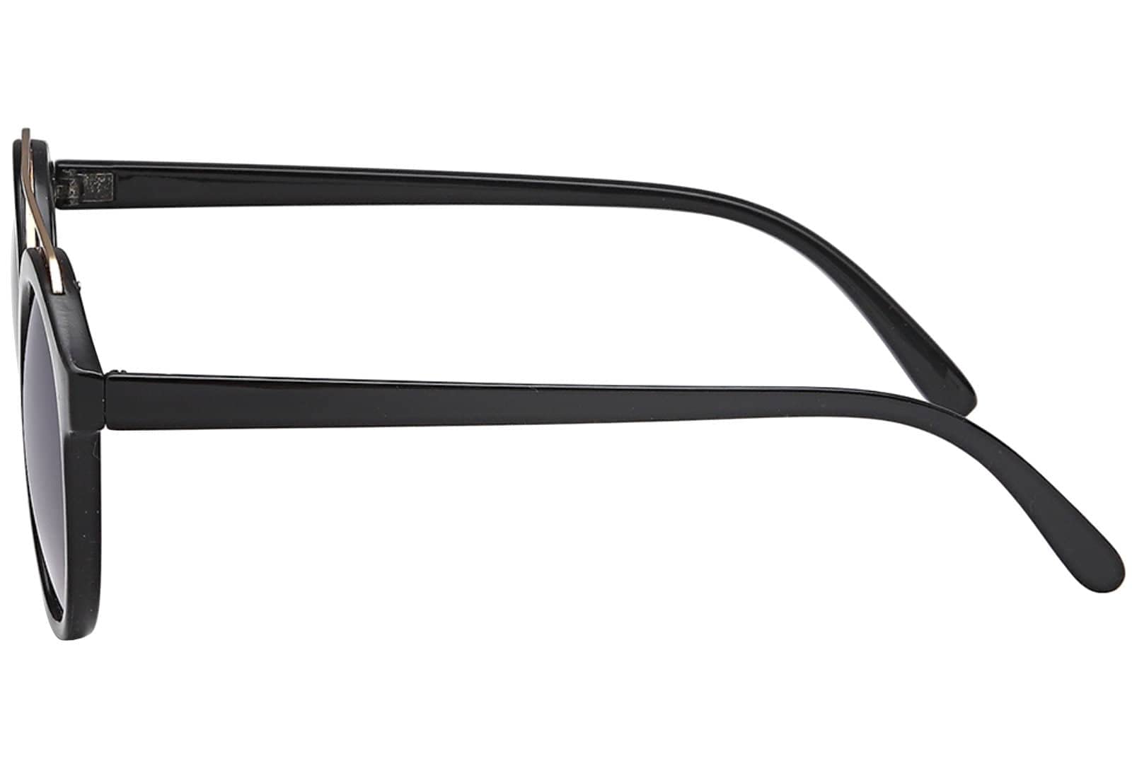 BEZLIT Unisex Sonnenbrille Doppelsteg Schwarz Gold UV400