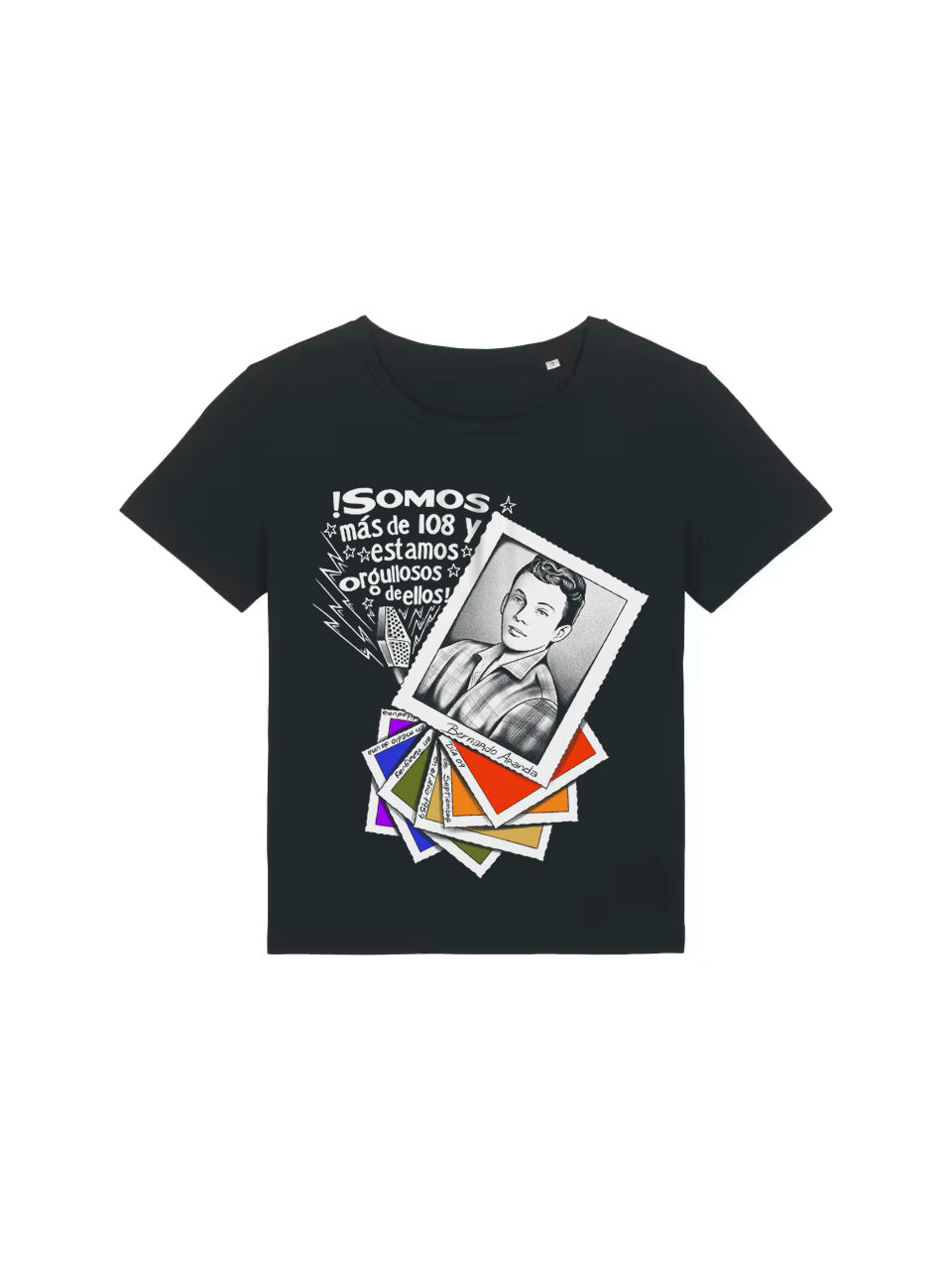dna merch Mehr als 108 Damen T-Shirt Schwarz mit Print