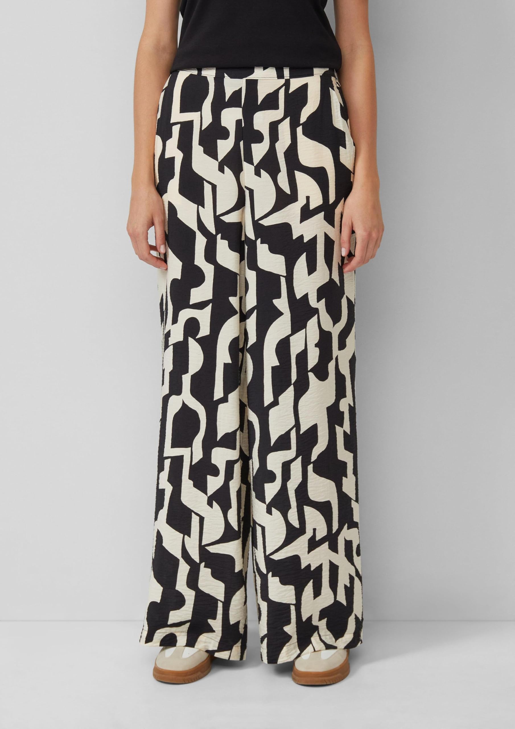 s.Oliver Junior Wide-Leg-Hose 40 schwarz Loose Fit