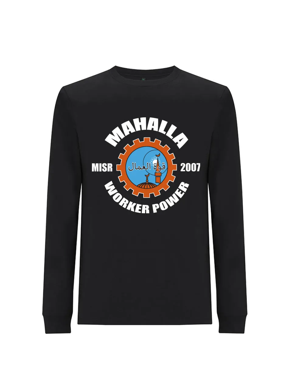 dna merch 161 Clothing Mahalla Worker Power Langarmshirt Schwarz