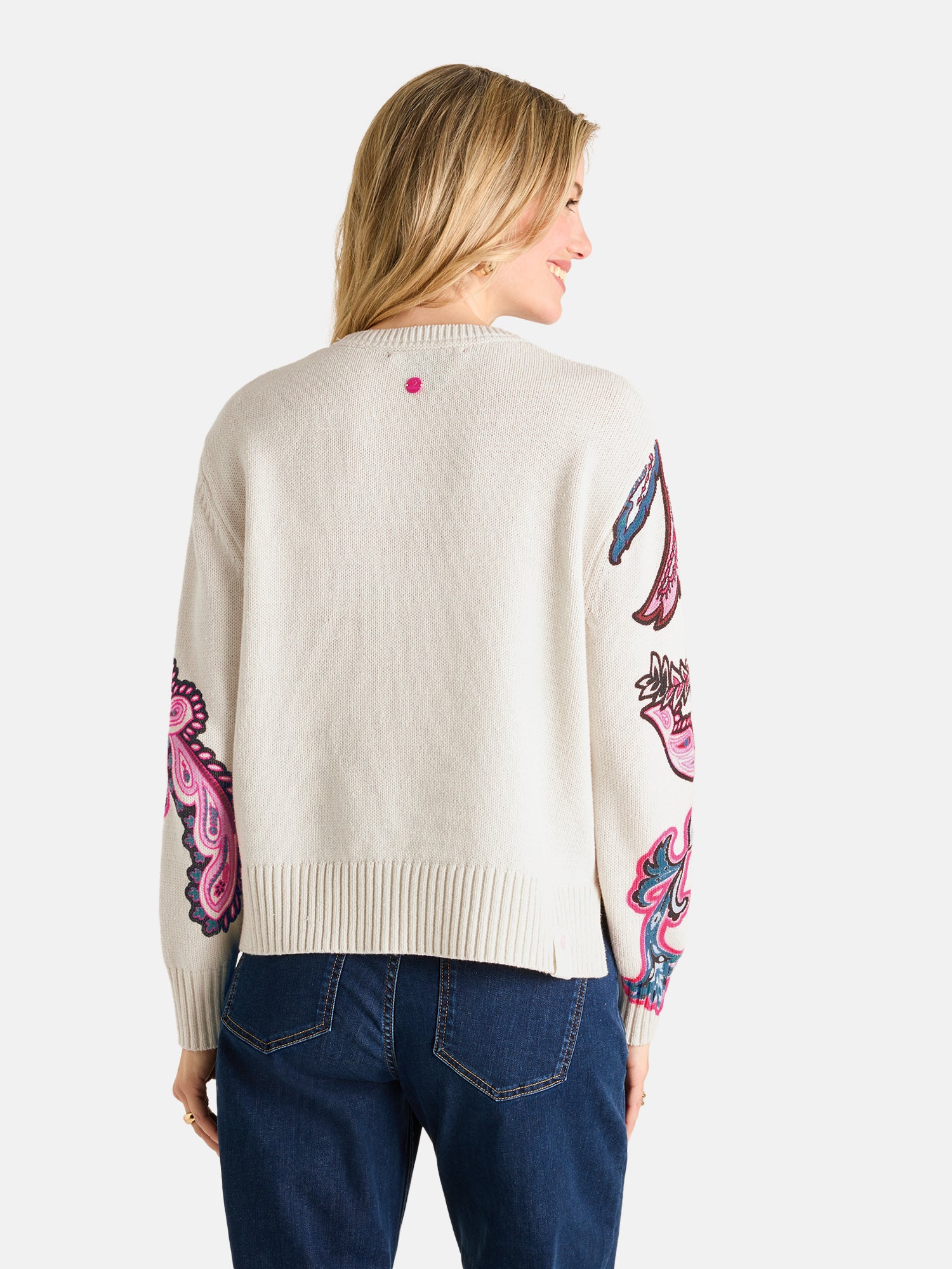 Lieblingsstück AldriaL Pullover Baumwollmix offwhite Print