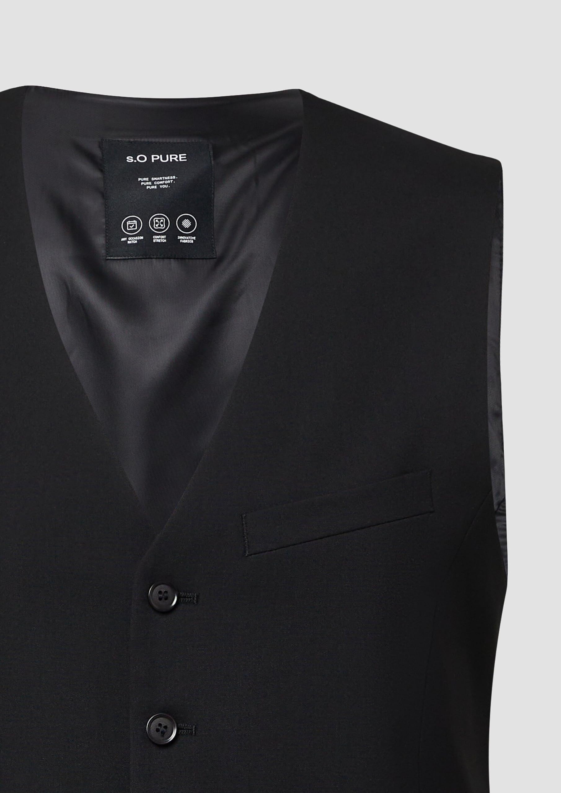 s.Oliver s.Pure Anzugweste Slim Fit 102 Herren Elegant