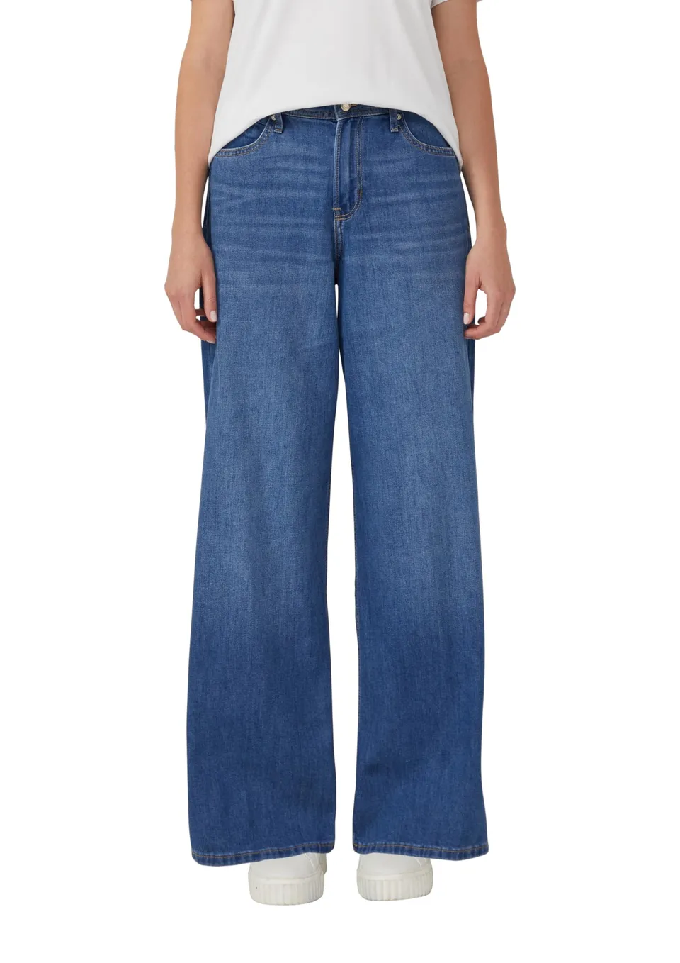 s.Oliver Junior Suri High Rise Jeans 40W/32L Wide Fit