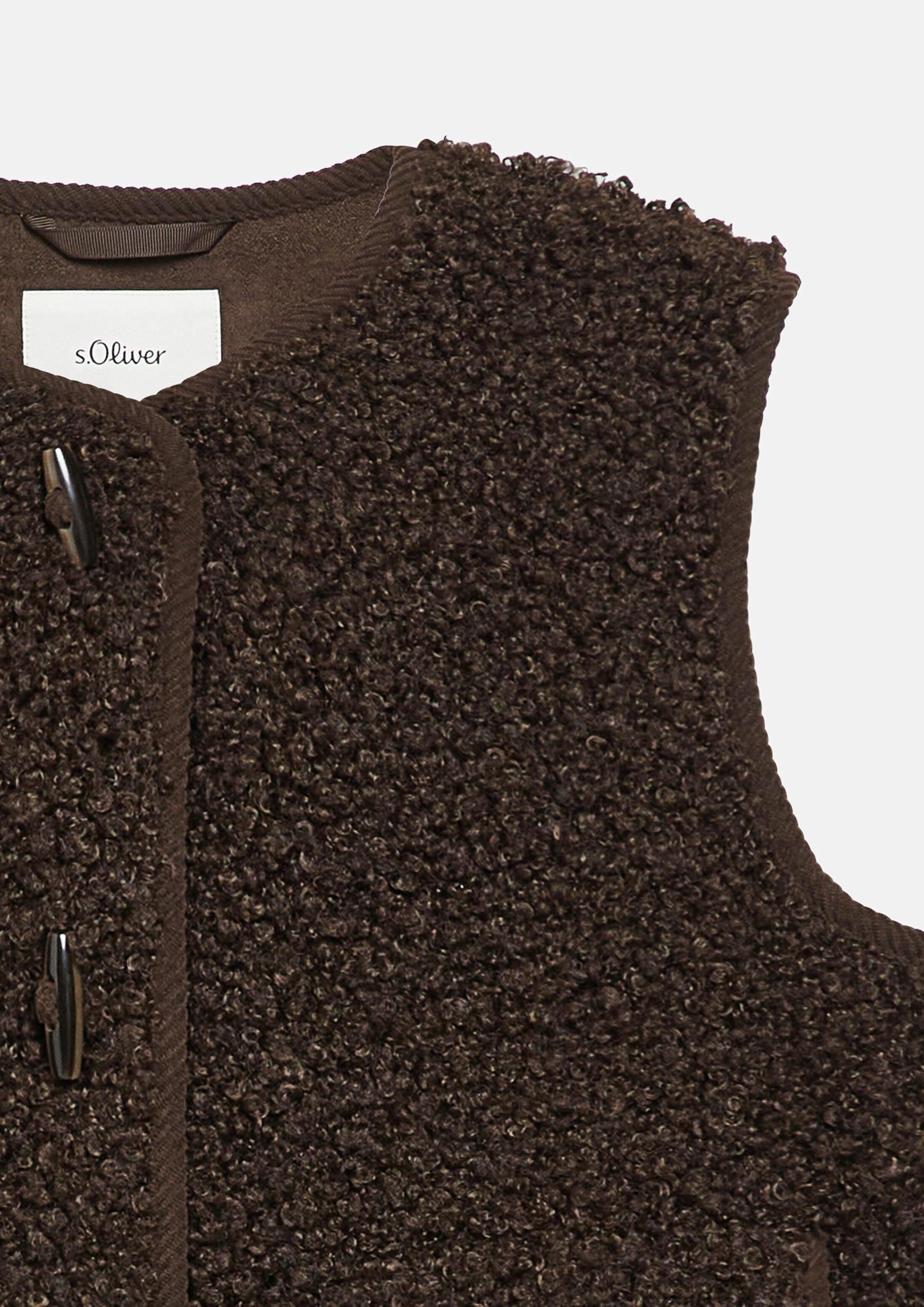 s.Oliver RED LABEL 2178817 Teddy Weste flauschig