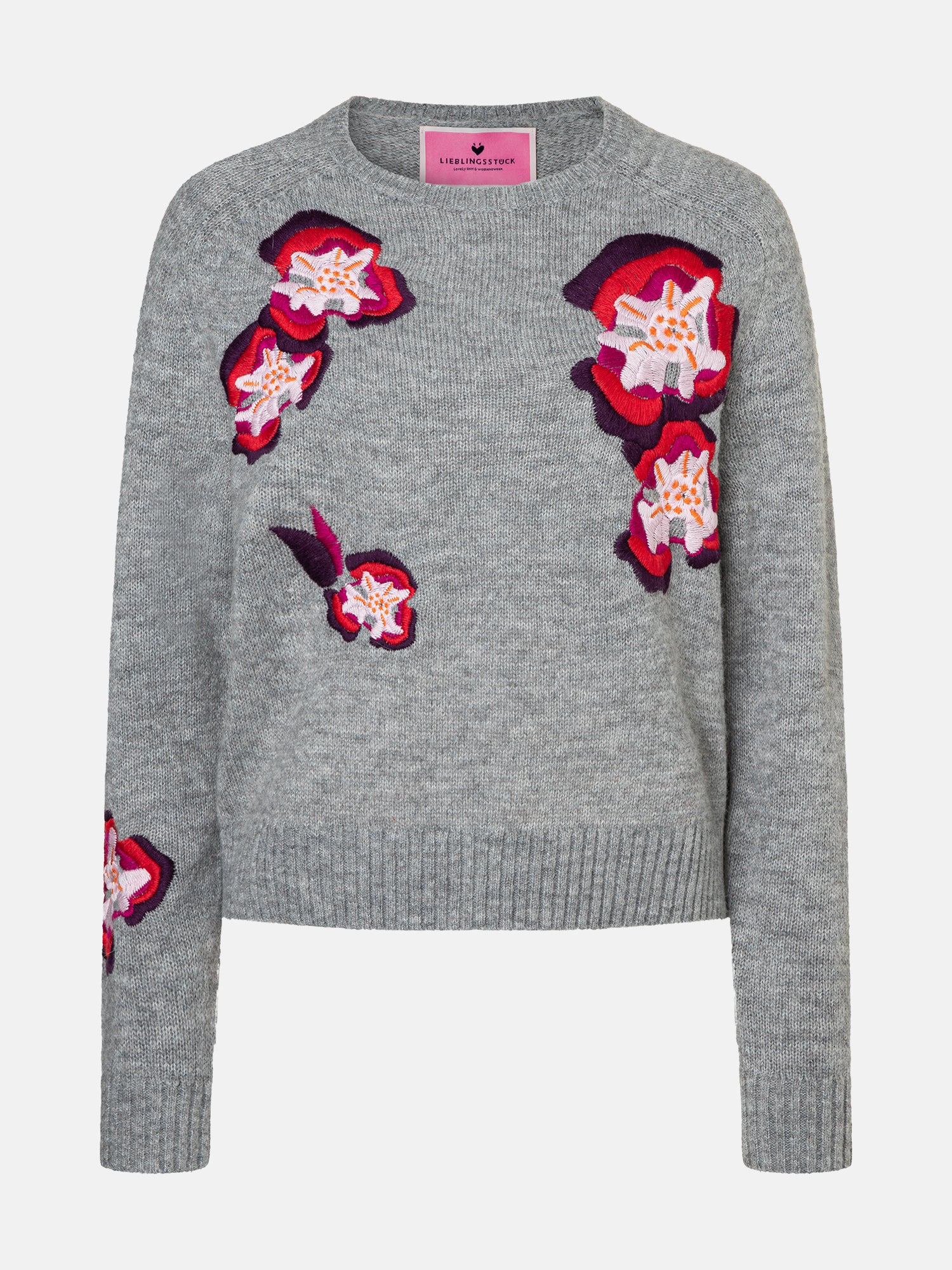 Lieblingsstück NestaL Pullover silver mel mit Alpaka