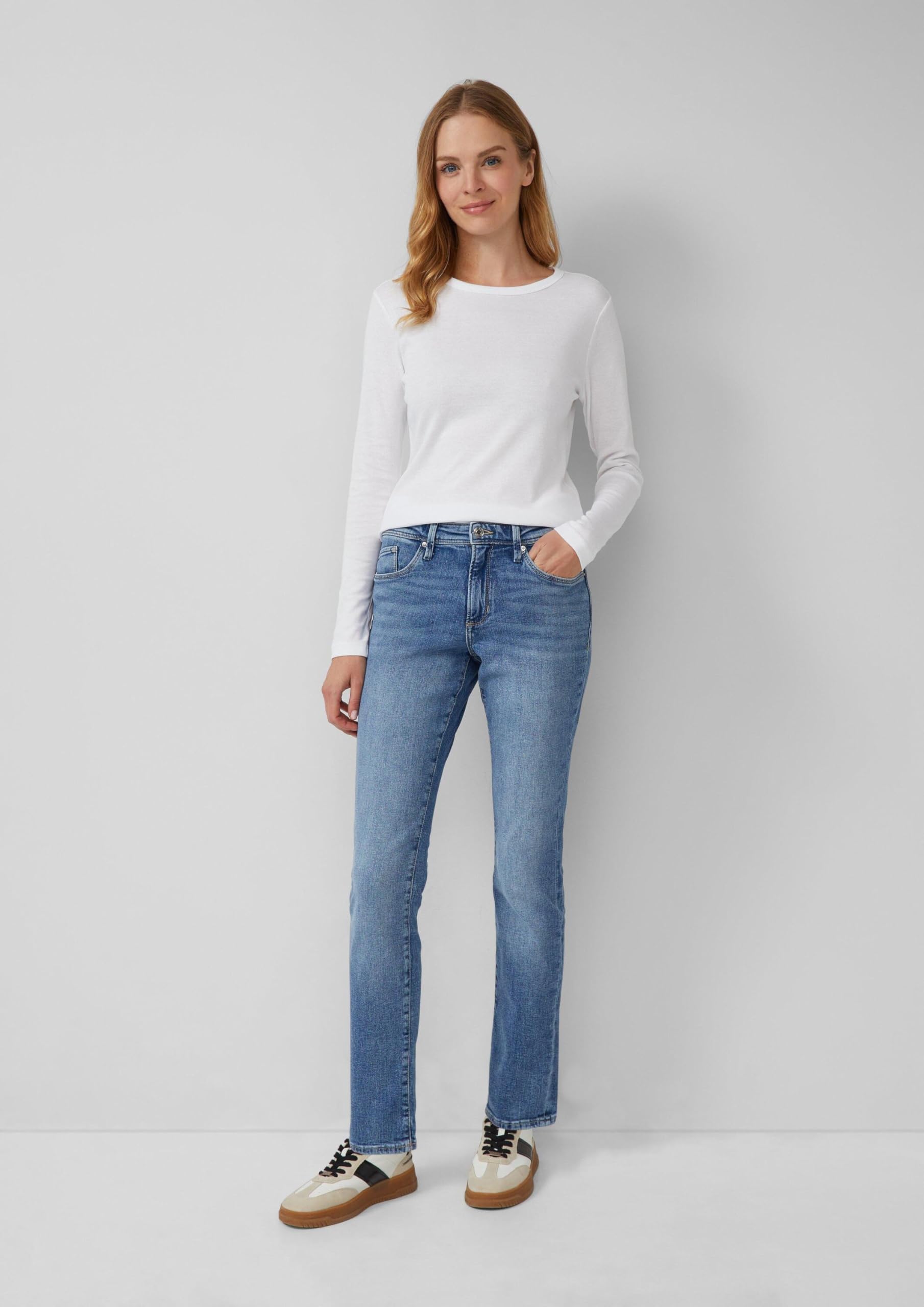 s.Oliver Betsy Jeans Mid Rise Slim Fit Denim