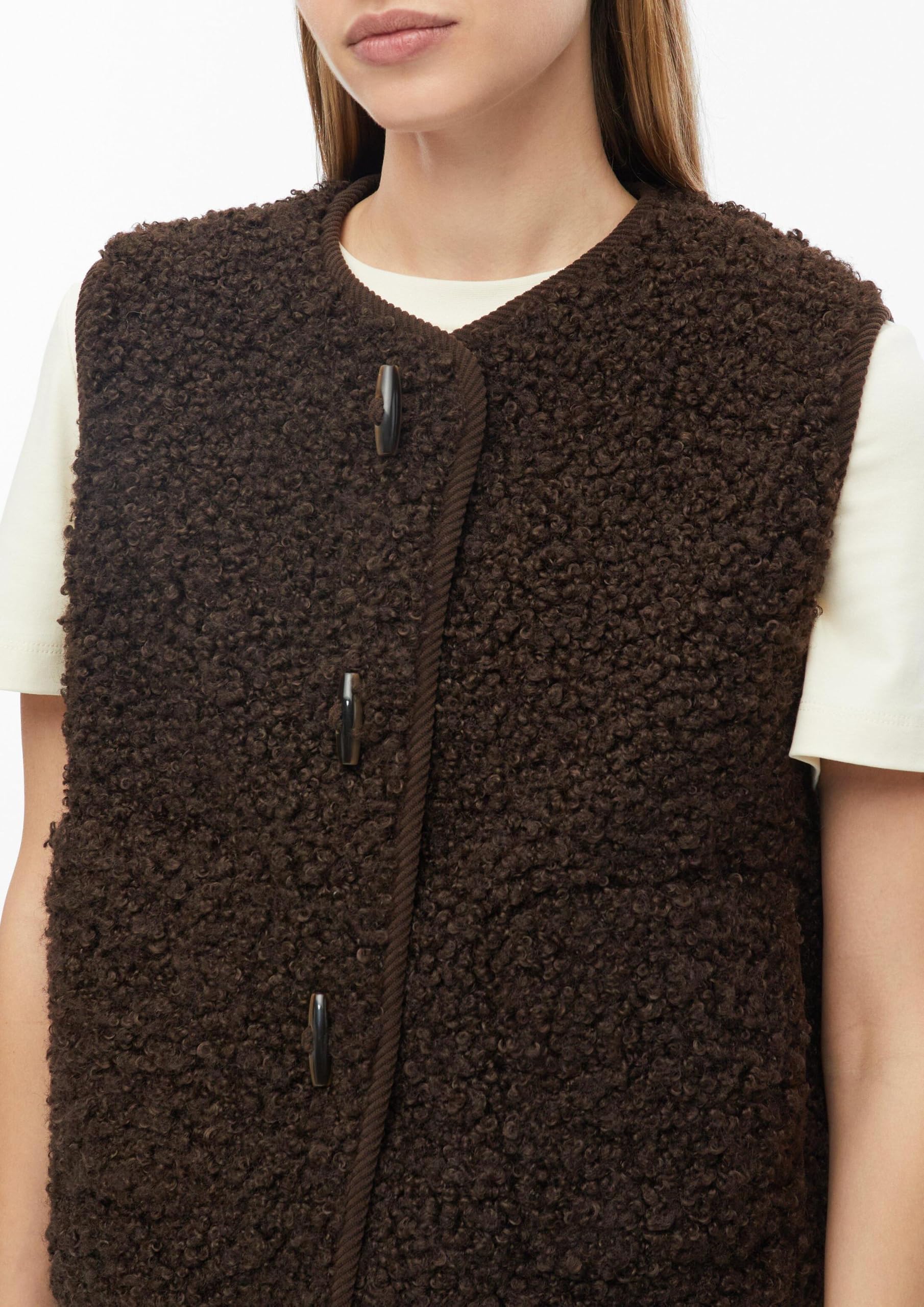 s.Oliver RED LABEL 2178817 Teddy Weste flauschig