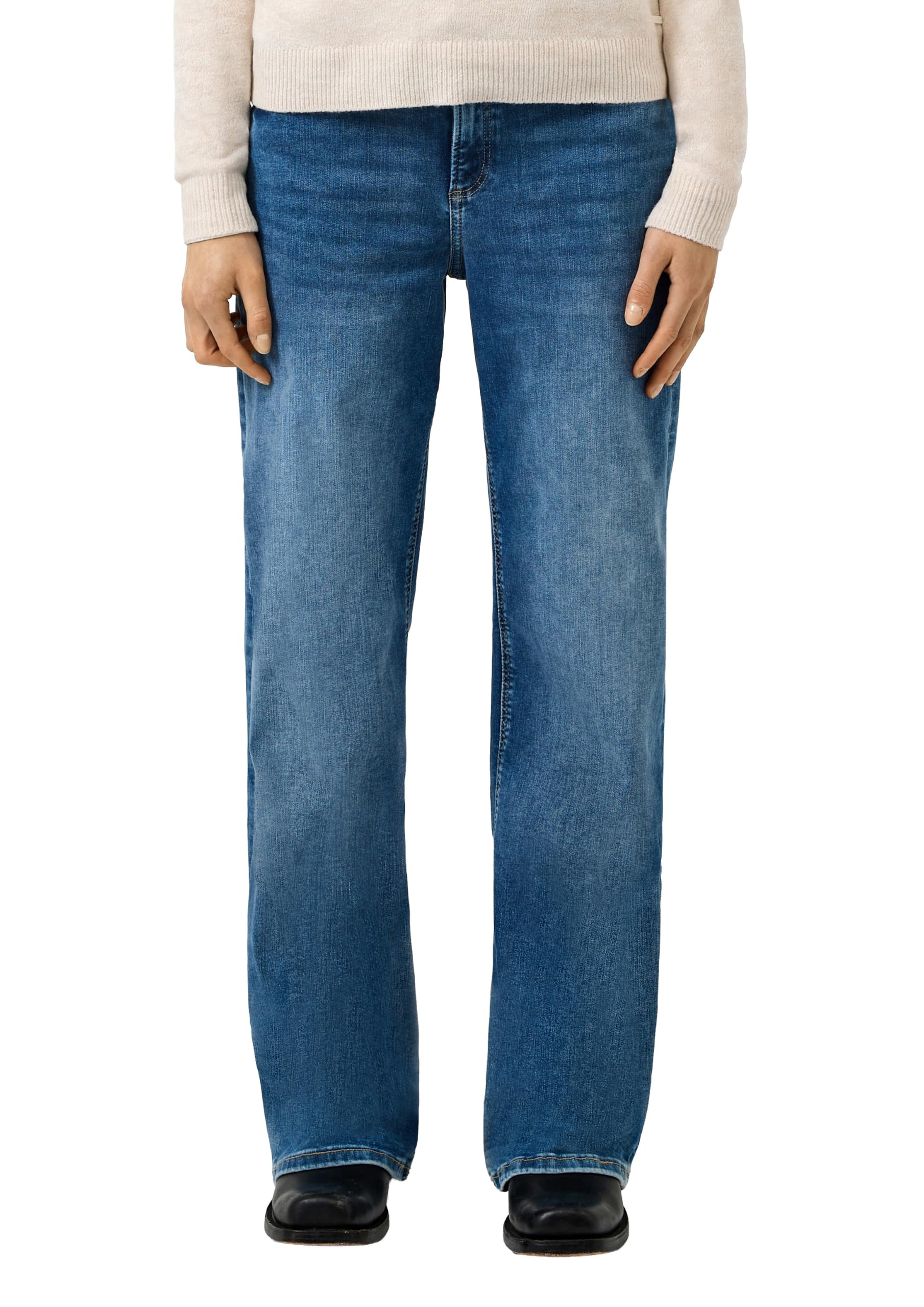 s.Oliver Catie Wide Leg Jeans Slim Fit Superstretch hellblau