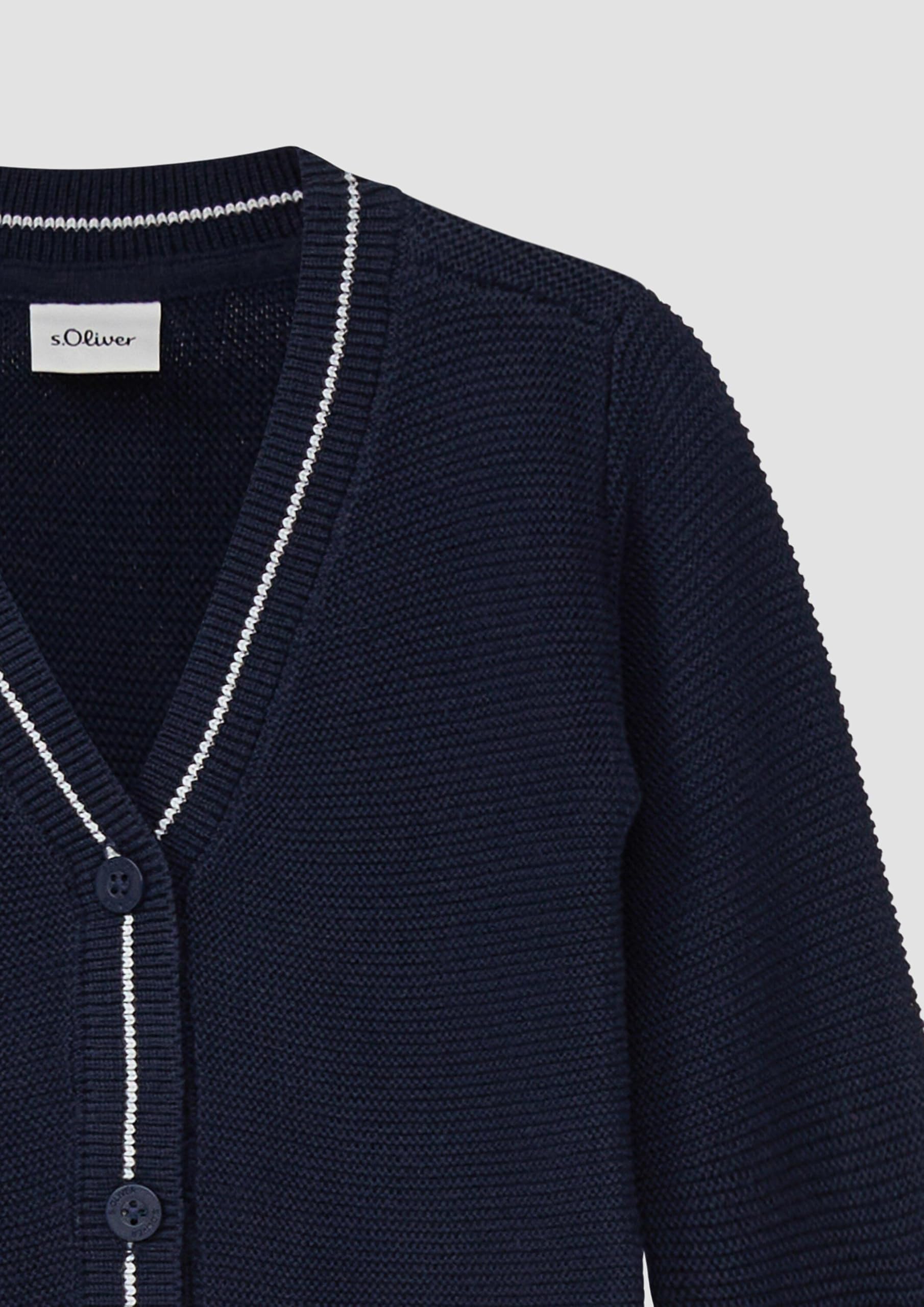 s.Oliver Strickjacke Kontraststreifen Gr. 92 Baby
