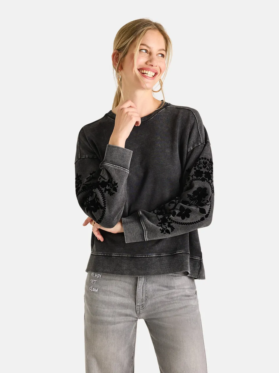 Lieblingsstück BettaL Sweatshirt anthra Baumwolle Used