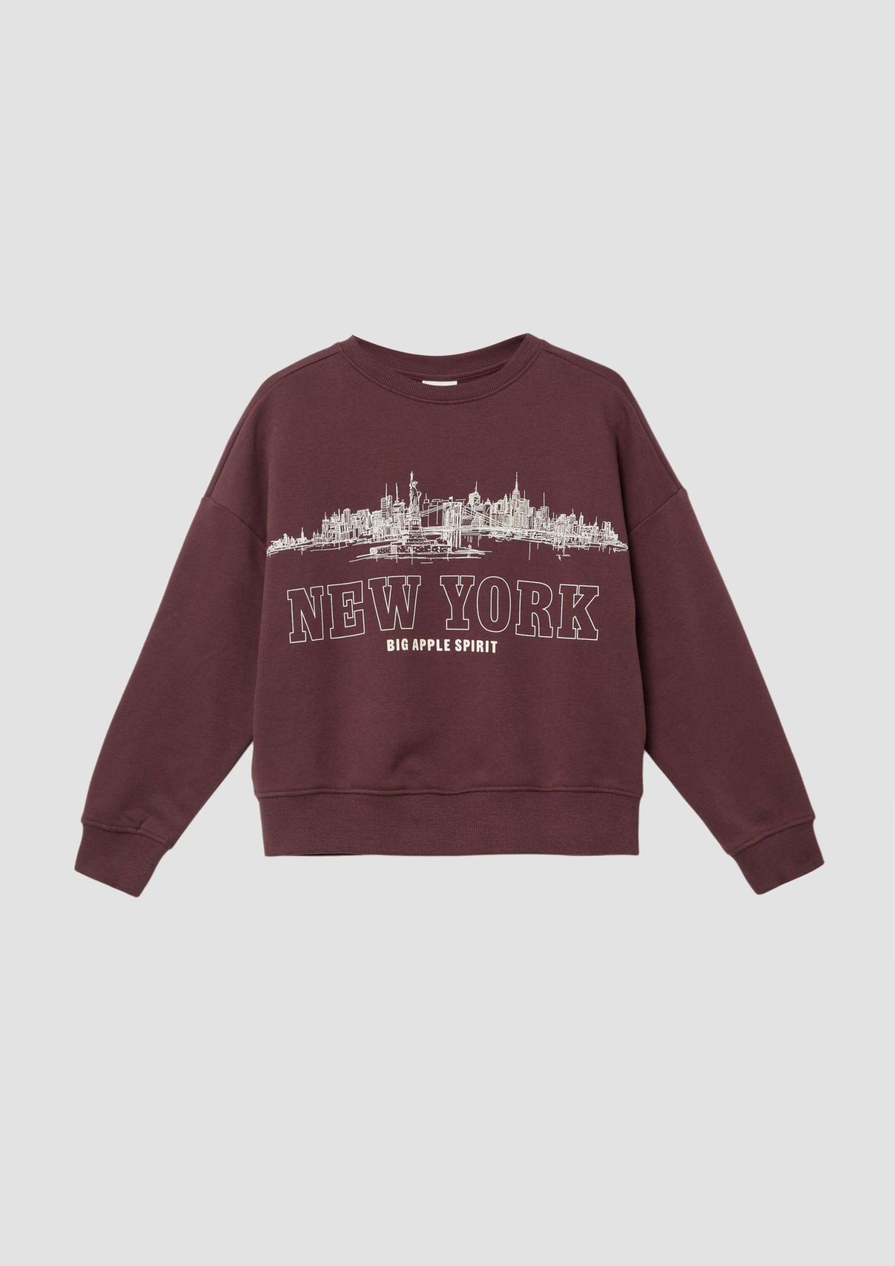 s.Oliver RED LABEL Oversize Frontprint Sweatshirt 146-152 lilac