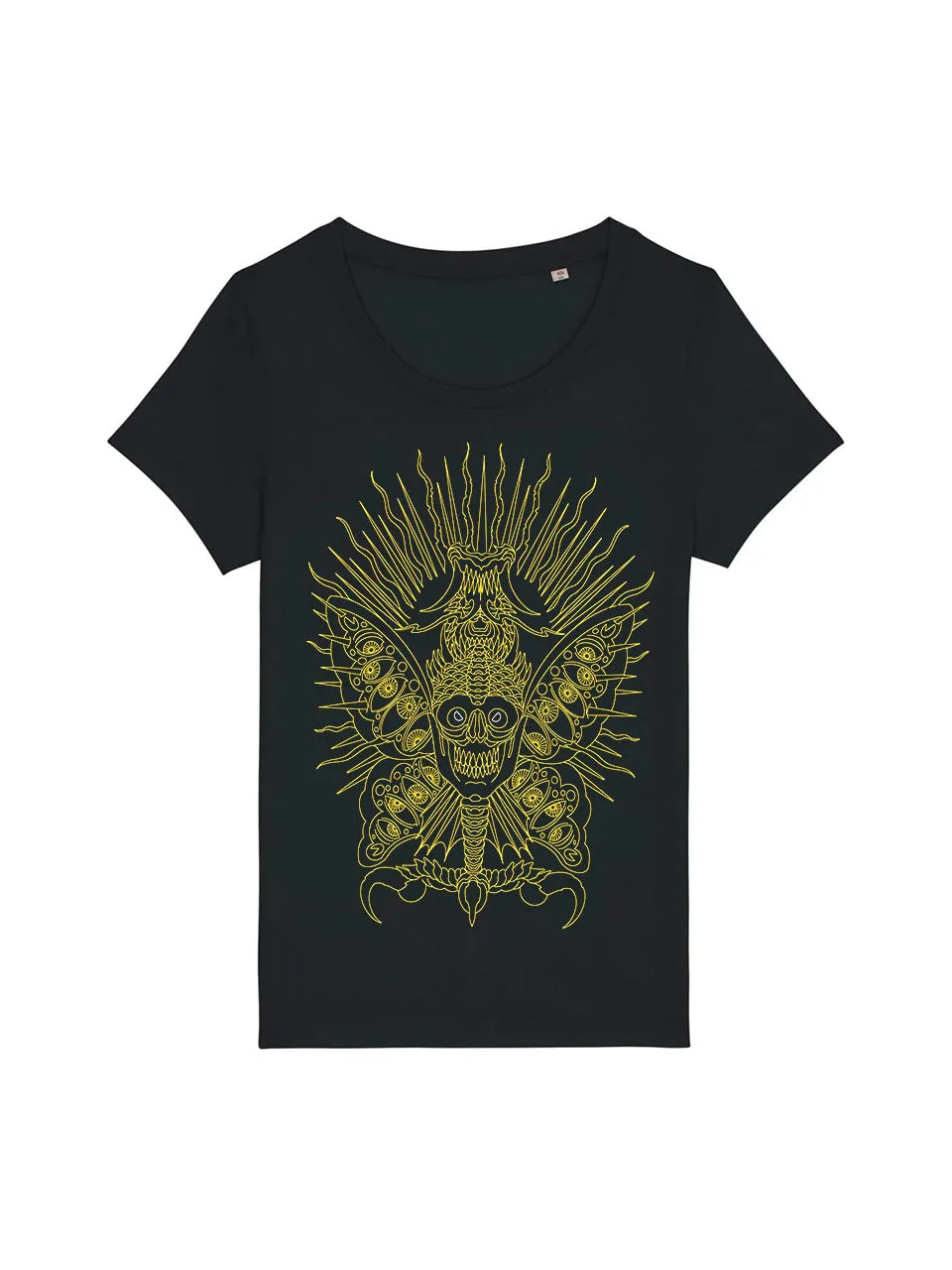 dna merch Scary Butterfly V2 T-Shirt Damen schwarz