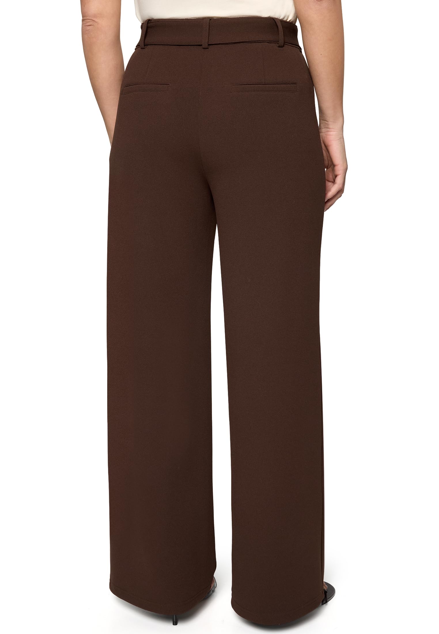 zero Hose mit Stoffgürtel Gr.40 Chicory Coffee