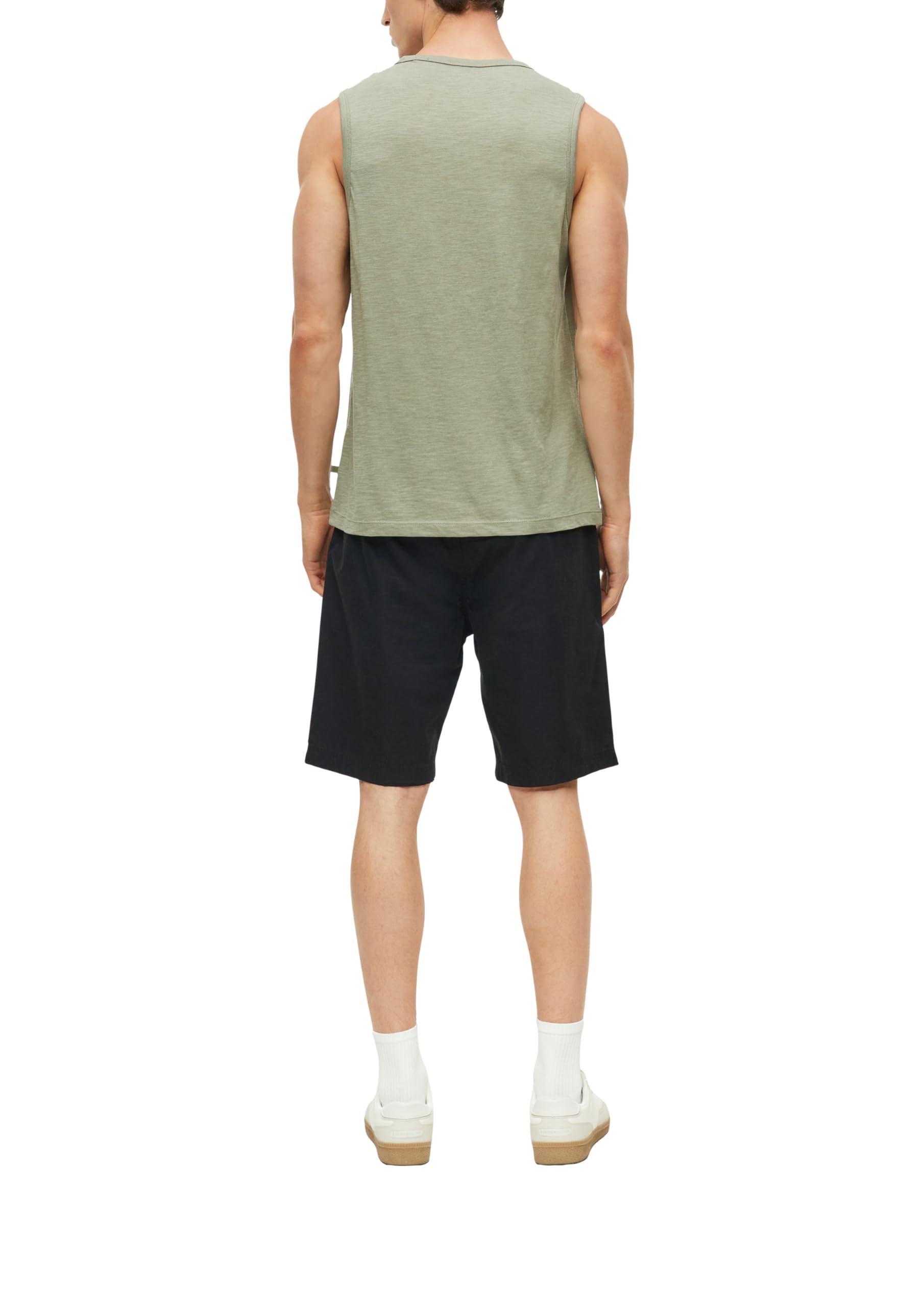 s.Oliver 2178332 Herren Tanktop ärmellos Weiß