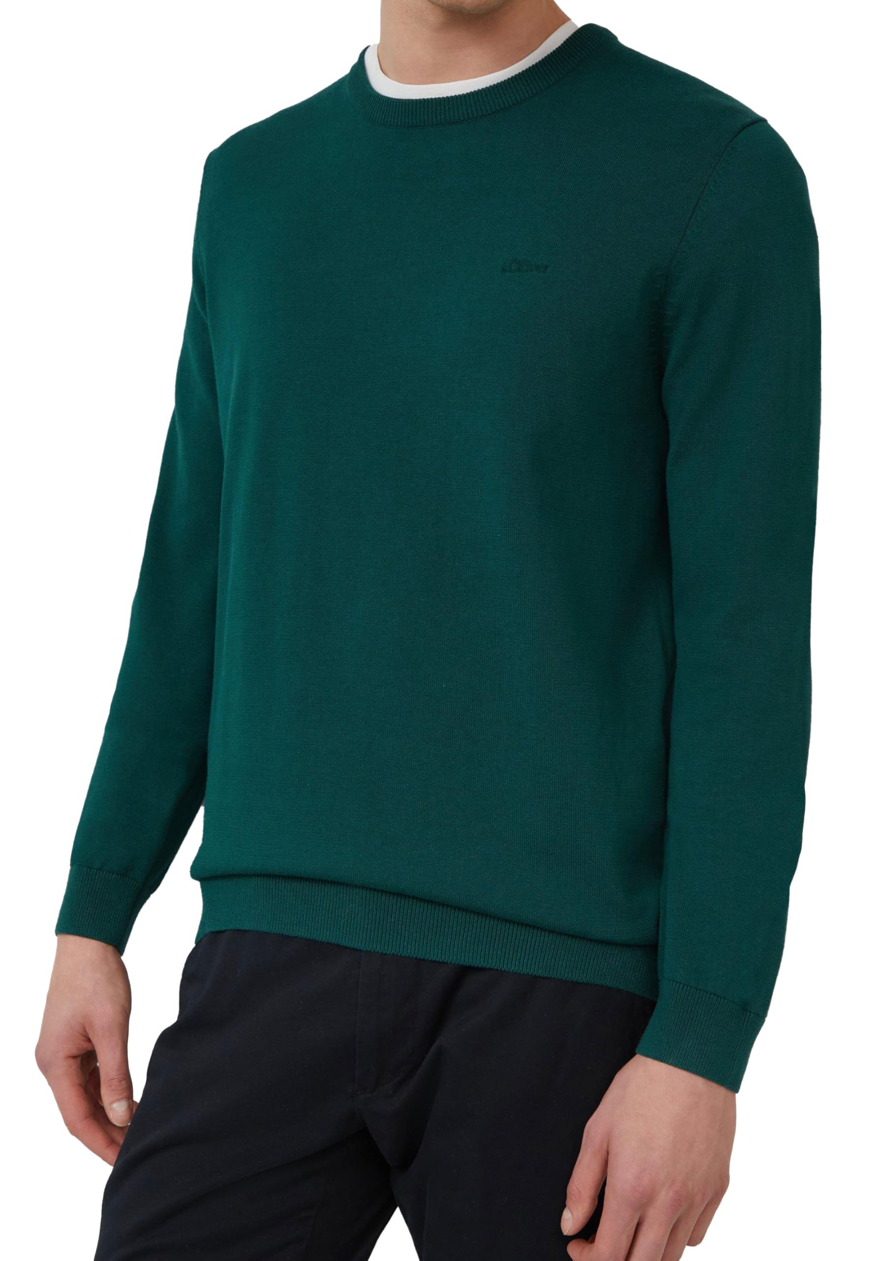 s.Oliver RED LABEL 2143173 Pullover dunkelgrau Baumwolle