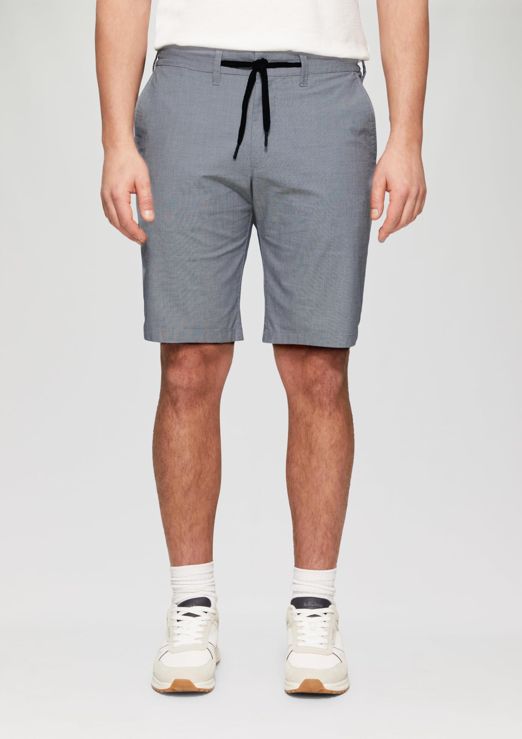 s.Oliver RED LABEL Chino-Shorts Baumwollstretch Bermuda 34 tiefblau