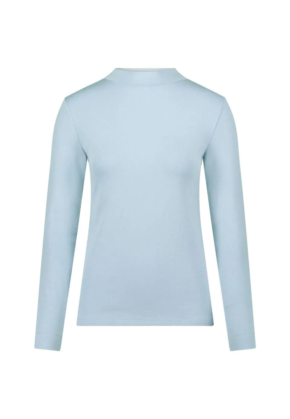 zero Langarmshirt Stehkragen Soft Chambray Gr. 38