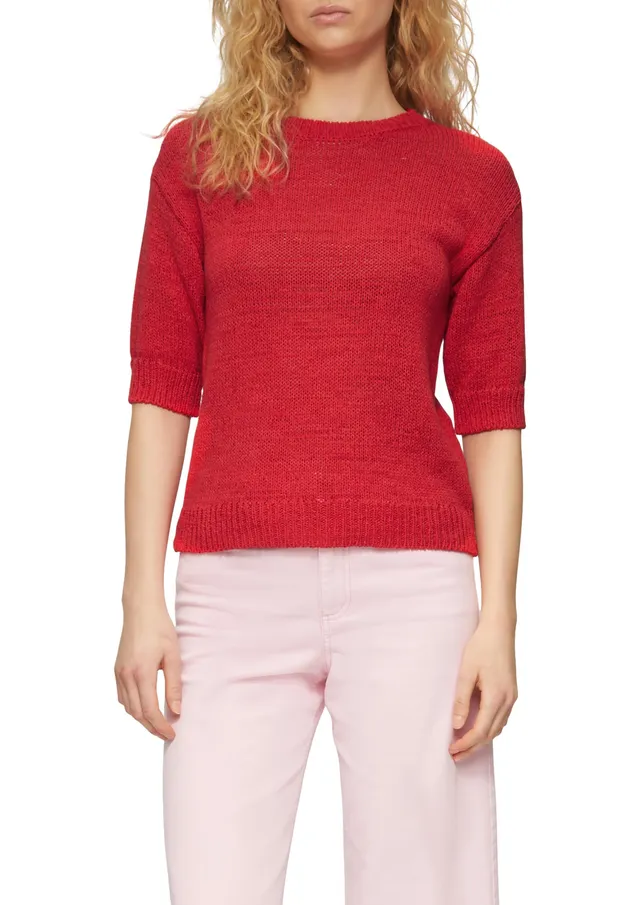 s.Oliver Strickpullover Bändchengarn 3/4-Arm Gr.40 leicht