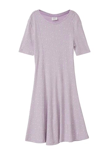 s.Oliver Kleid Rippstruktur A-Form Gr.134 flieder elastisch