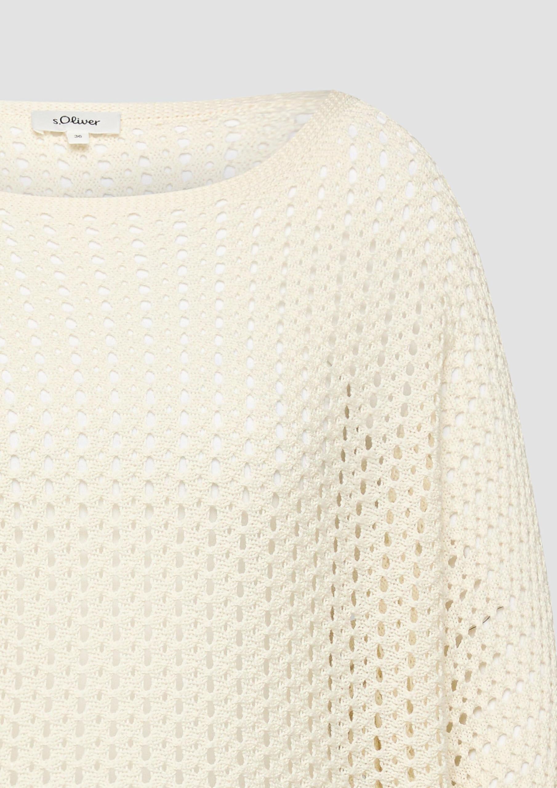 s.Oliver Red Label Pullover 2178901 3/4 Arm Creme